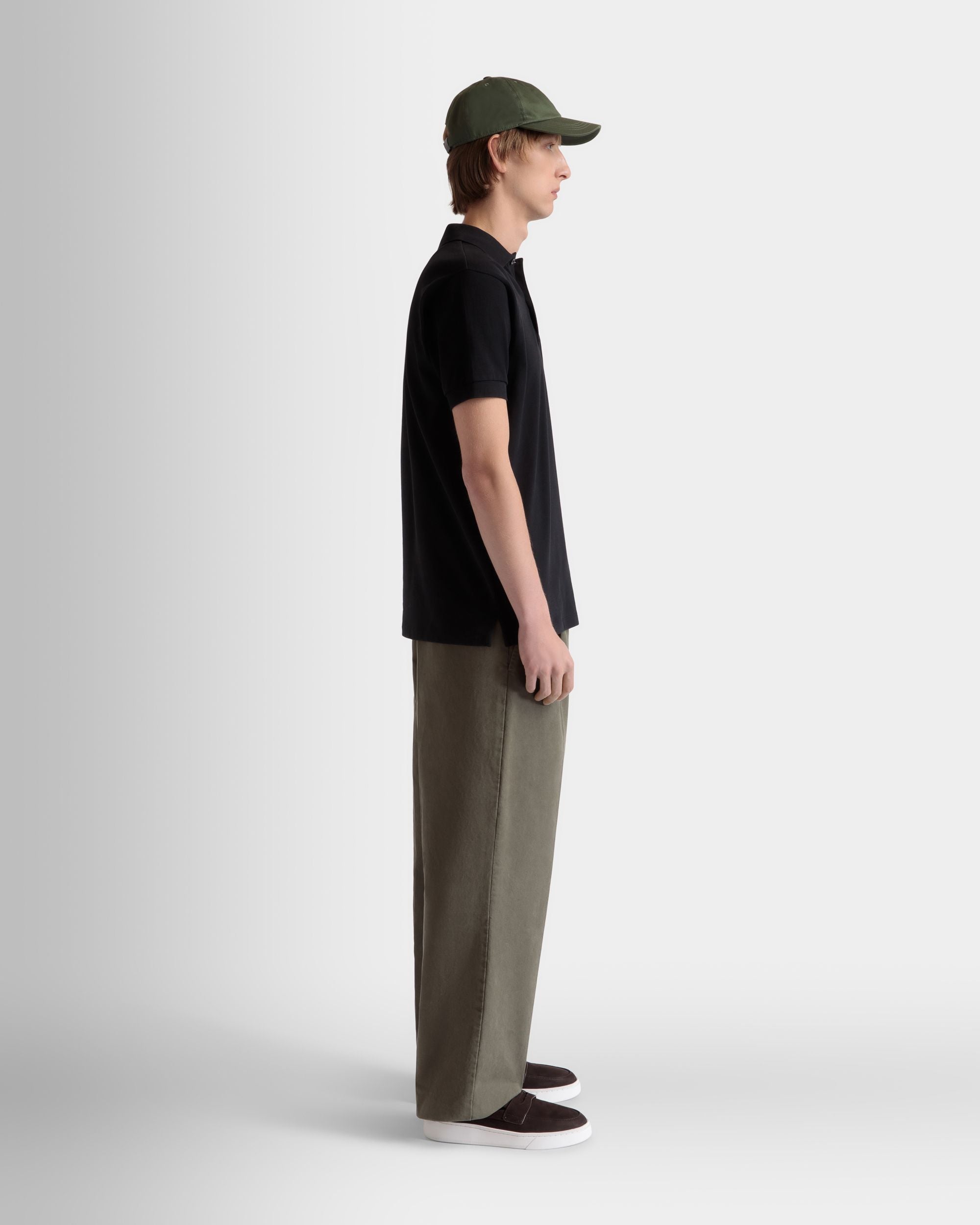 Bally Global - ポロシャツ Ballyクレストロゴ ブラック コットン - ブラック