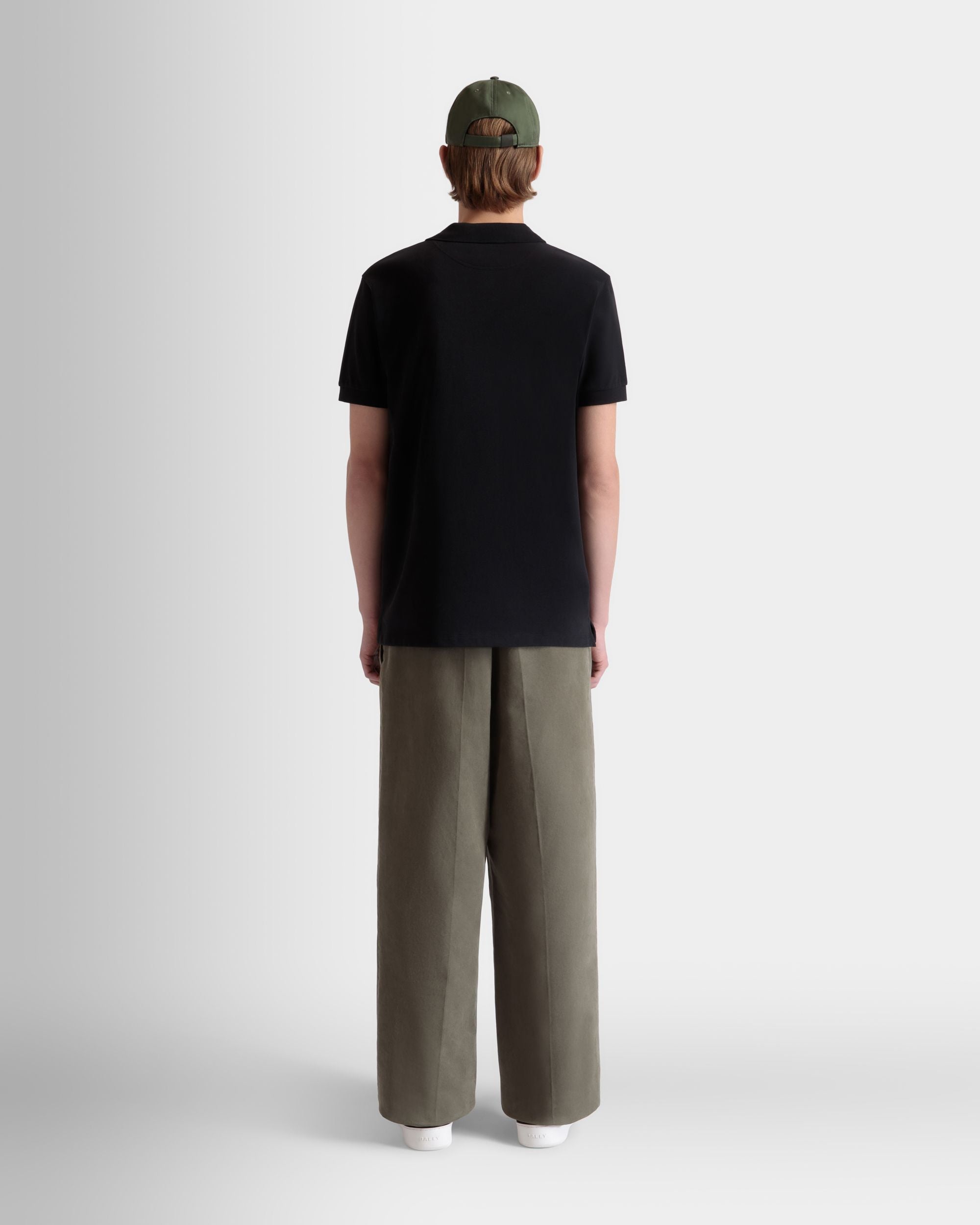 Bally Global - ポロシャツ Ballyクレストロゴ ブラック コットン - ブラック