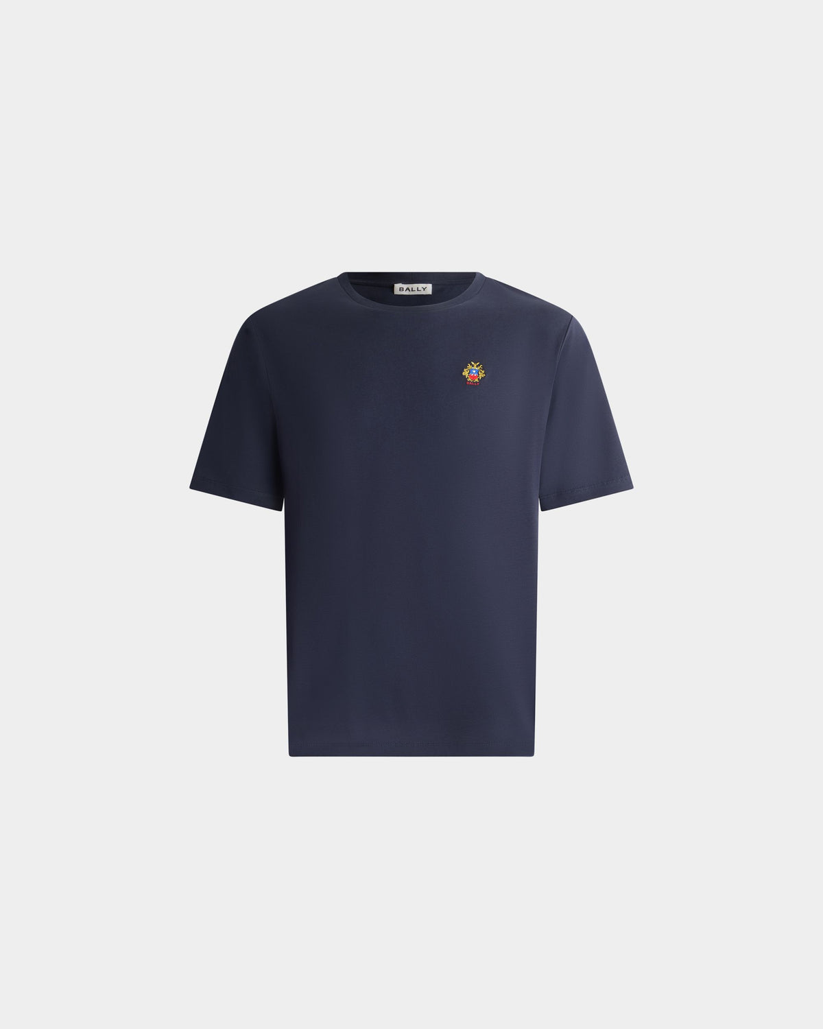 Bally Global - Tシャツ ネイビーブルー コットン Ballyクレスト - ブルー