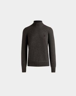 Adrien Brodyトラベルコレクション タートルネック セーター ダークグレー カシミア