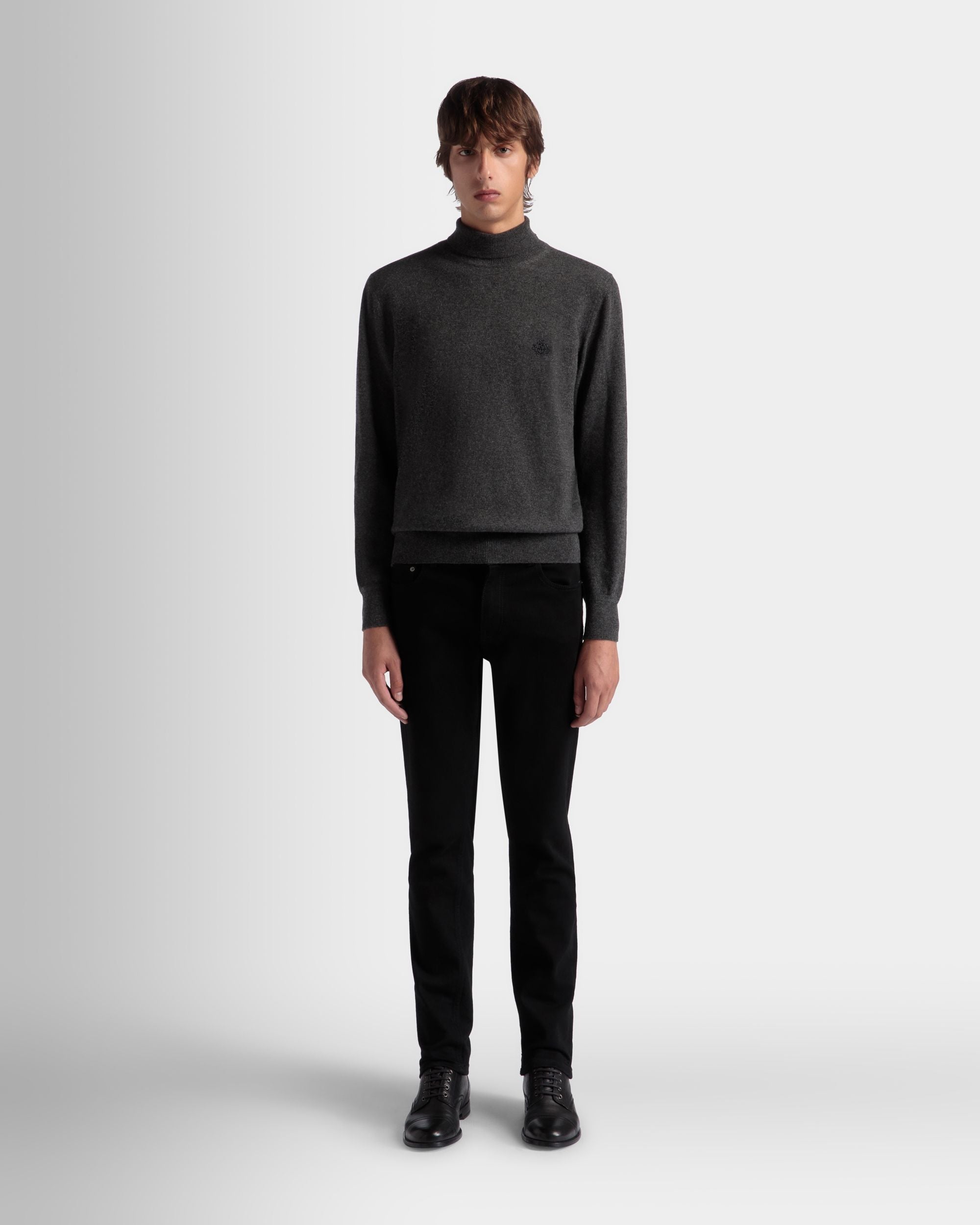 Bally Global - Adrien Brodyトラベルコレクション タートルネック セーター ダークグレー カシミア - グレー