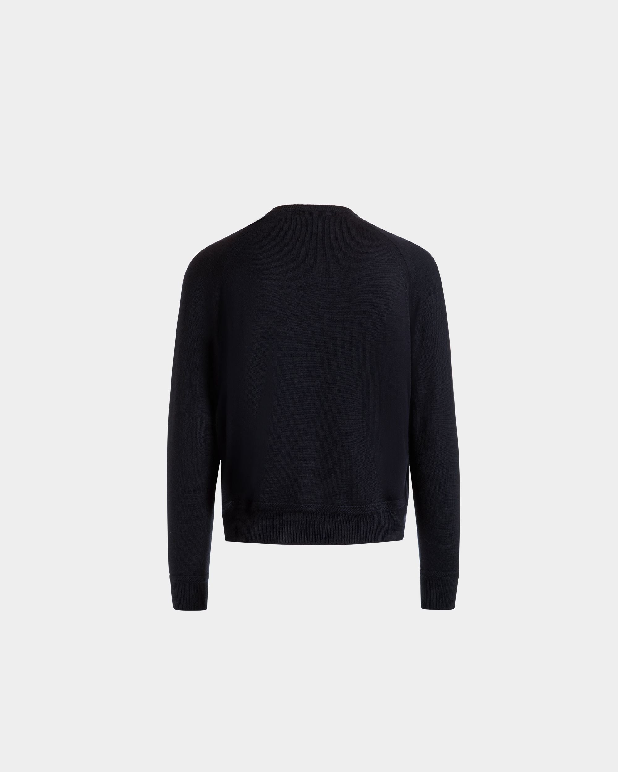 Bally Global - Crewneck in Navy Blue Cashmere Silk - Blue