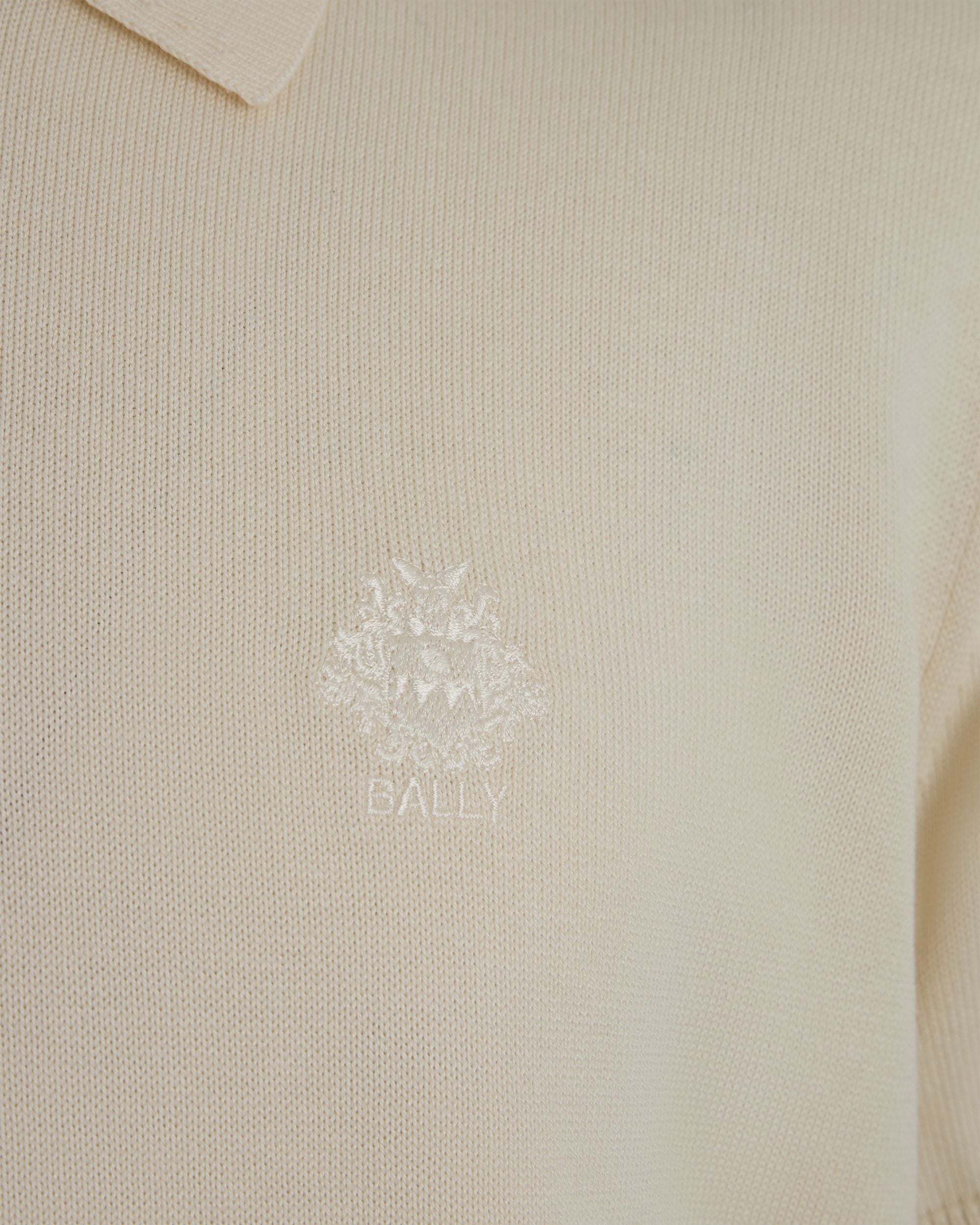 Bally Global - ポロシャツ アイボリーコットン＆シルク - ホワイト