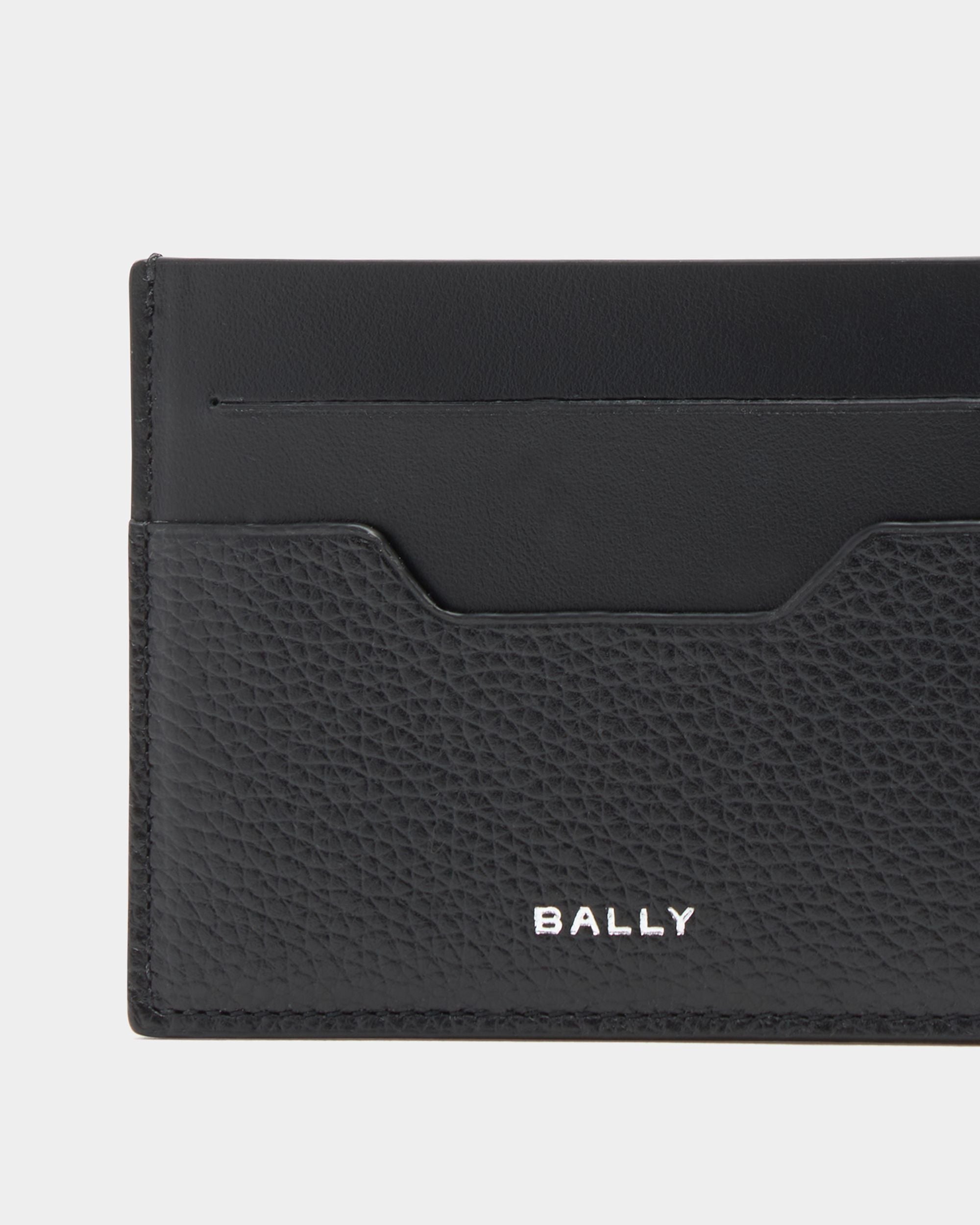 Bally Global - Capitol カードホルダー ブラック グレインレザー - ブラック