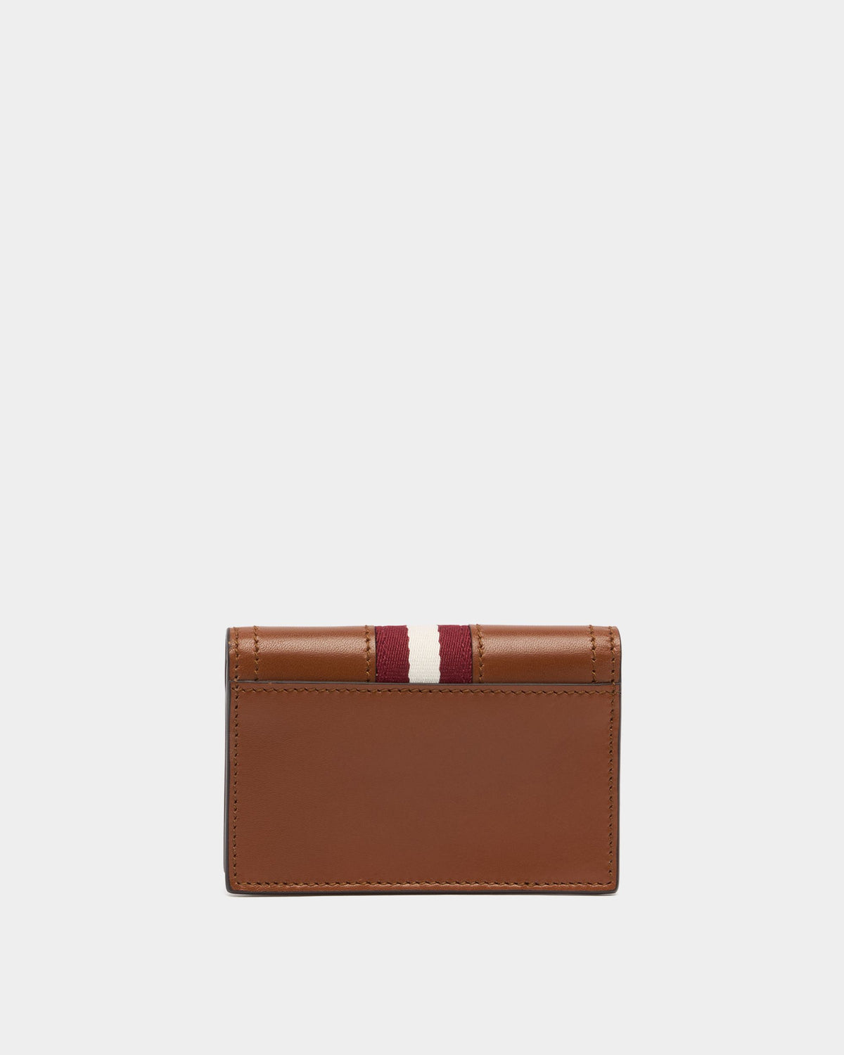 Bally Global - Ray Card Holder in Amber Brown Leather - Brown