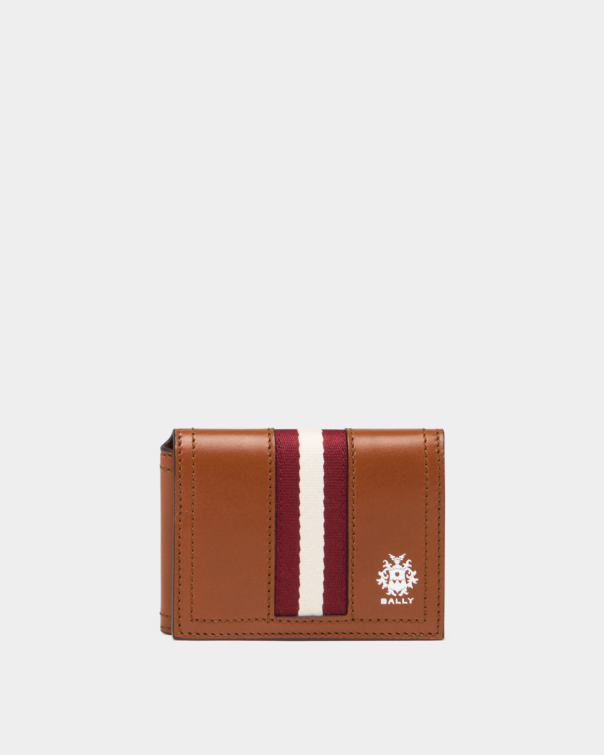 Bally Global - Ray カードホルダー アンバーブラウンレザー - ブラウン