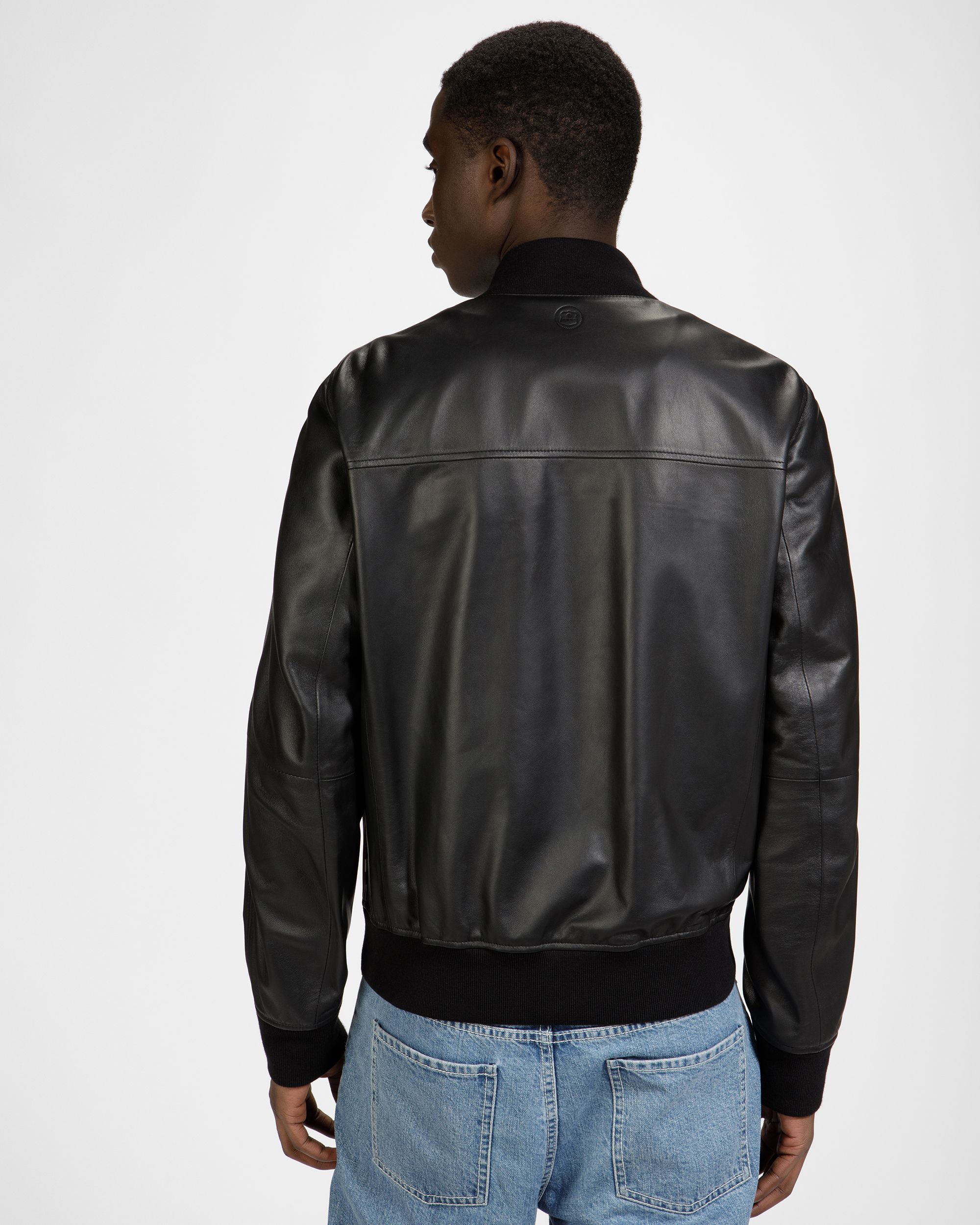 Bally Global - Leather Bomber Jacket In Black - Black