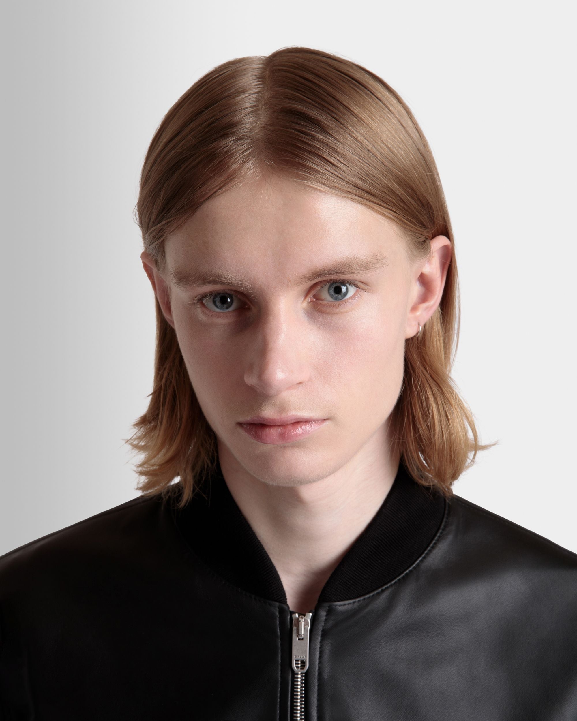 Bally Global - ボンバージャケット ブラック レザー - ブラック