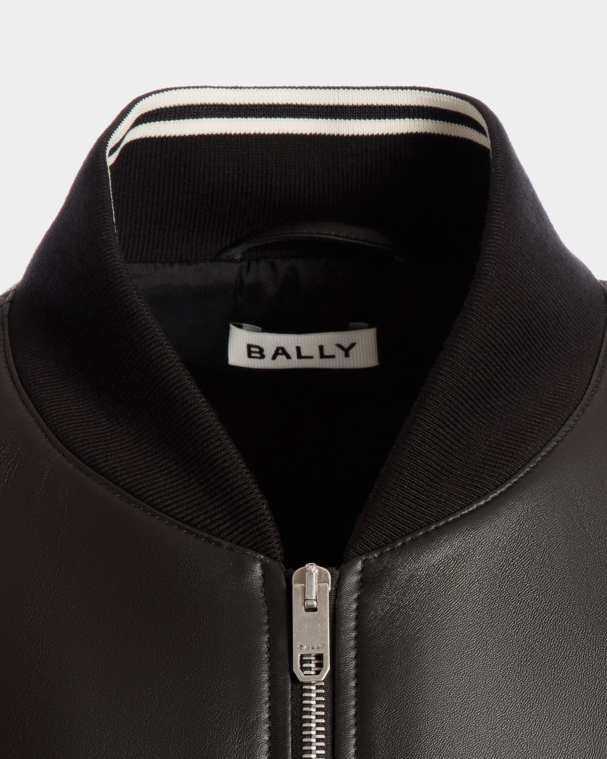 Bally Global - ボンバージャケット ブラック レザー - ブラック
