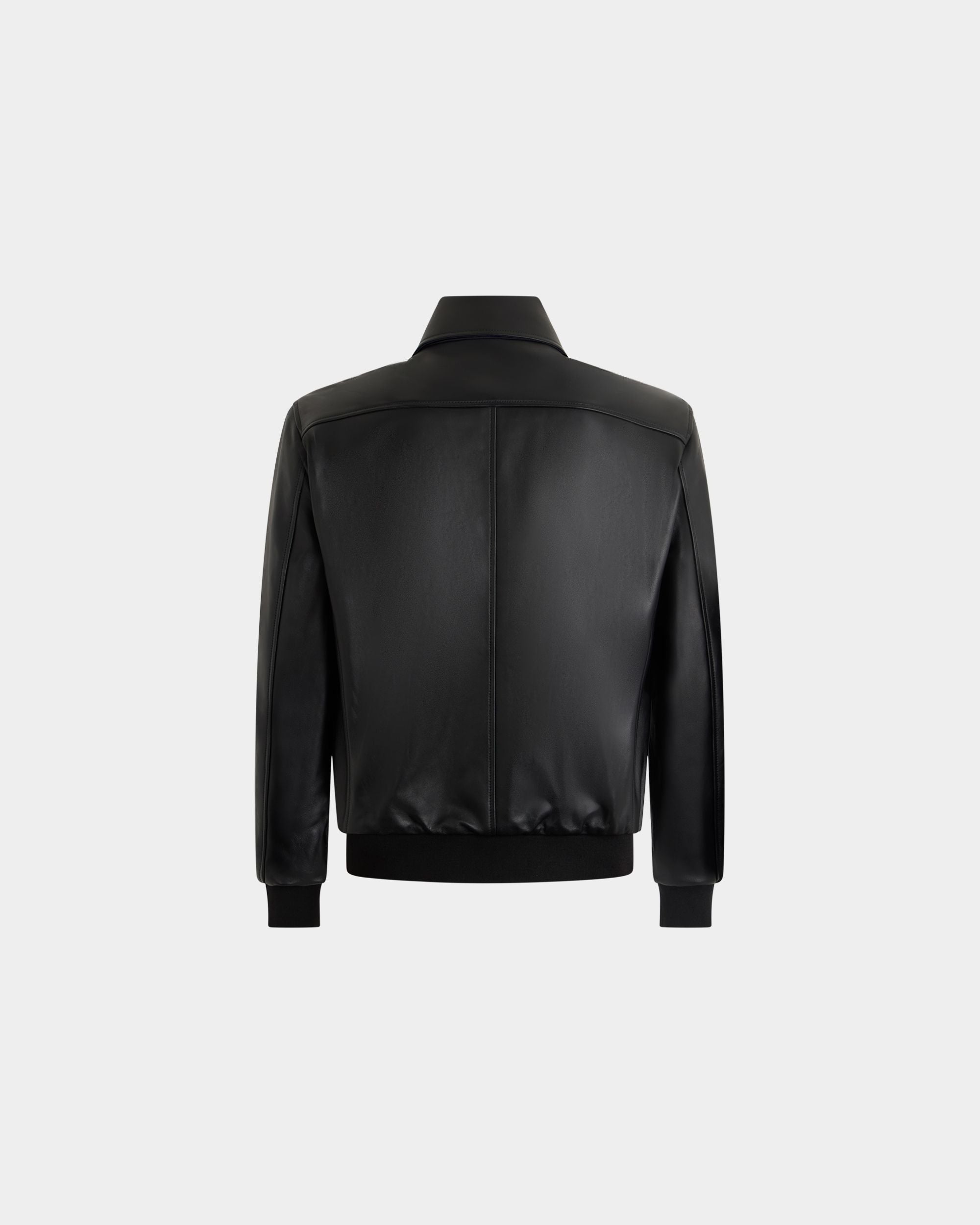 Bally Global - リバーシブルジャケット ブラックレザー＆ネイビーブルーナイロン - マルチカラー