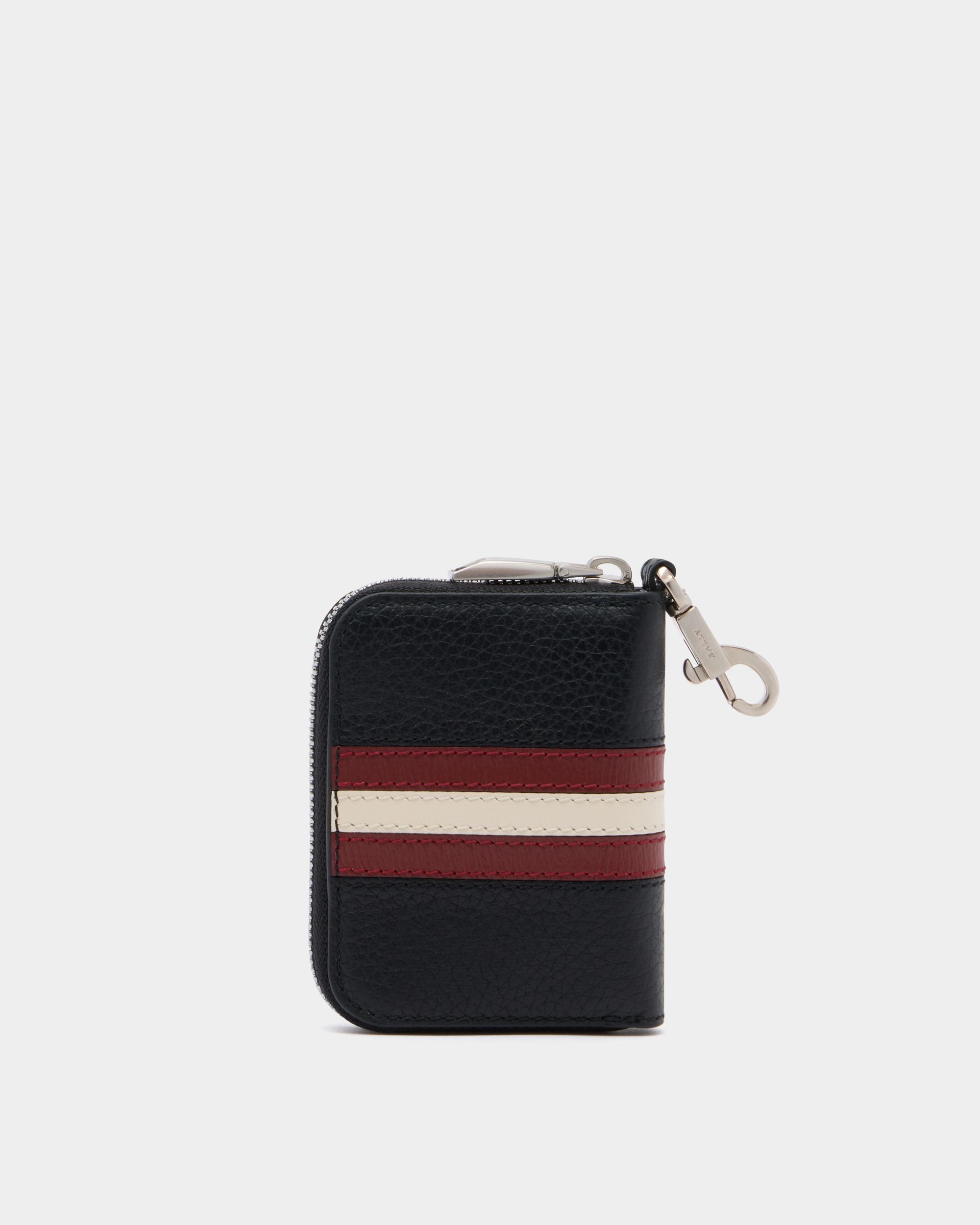 Bally Global - Ribbon キーホルダー ブラック グレインレザー - ブラック