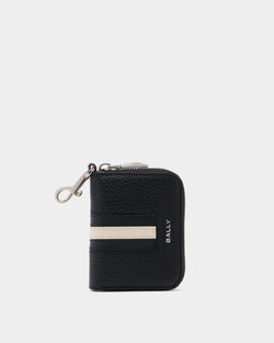 Ribbon キーホルダー ブラック グレインレザー