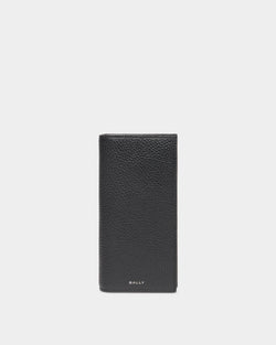 York Continental Wallet In Black Grained Leather