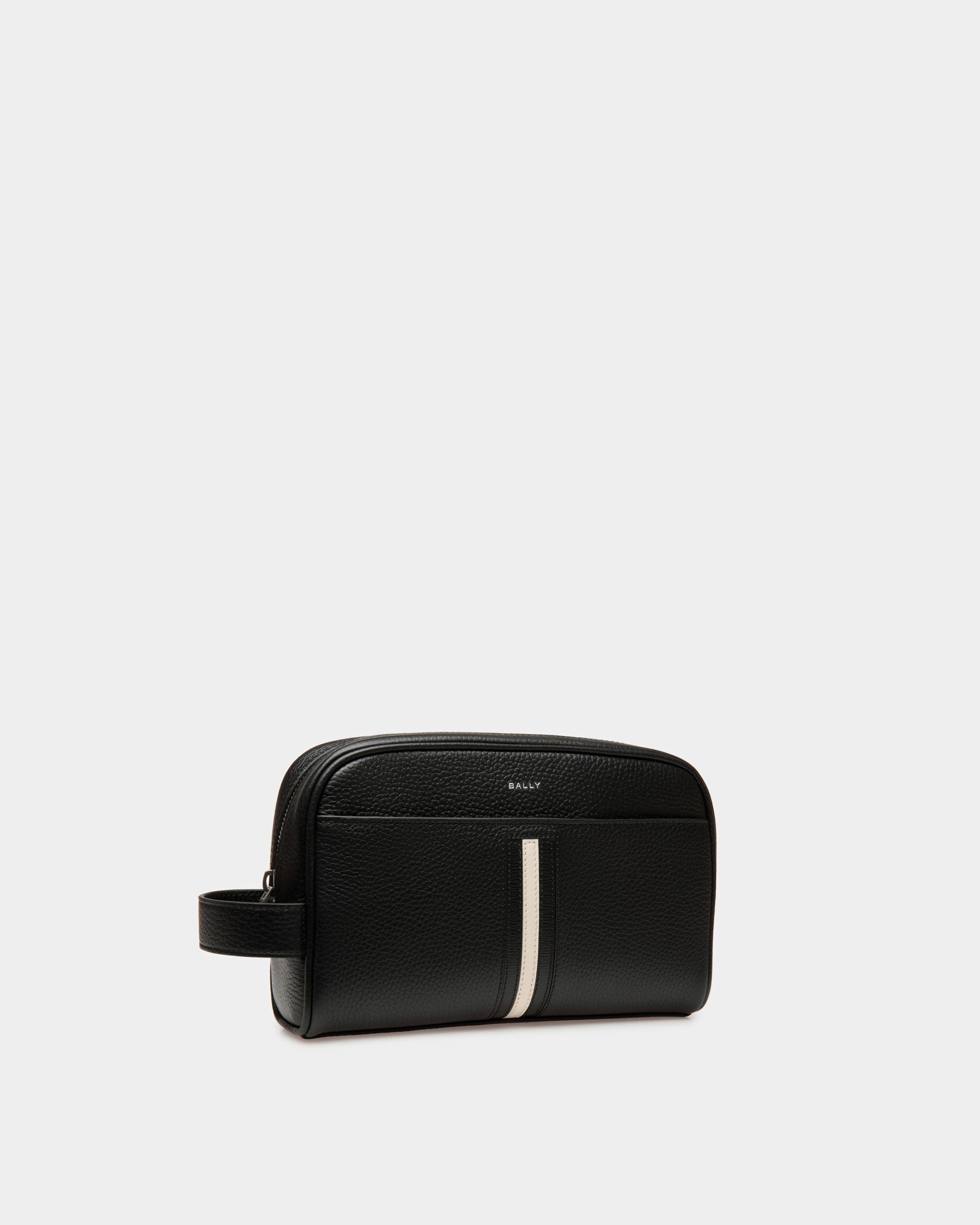 Bally Global - Ribbon Toiletry Bag In Black Leather - ブラック