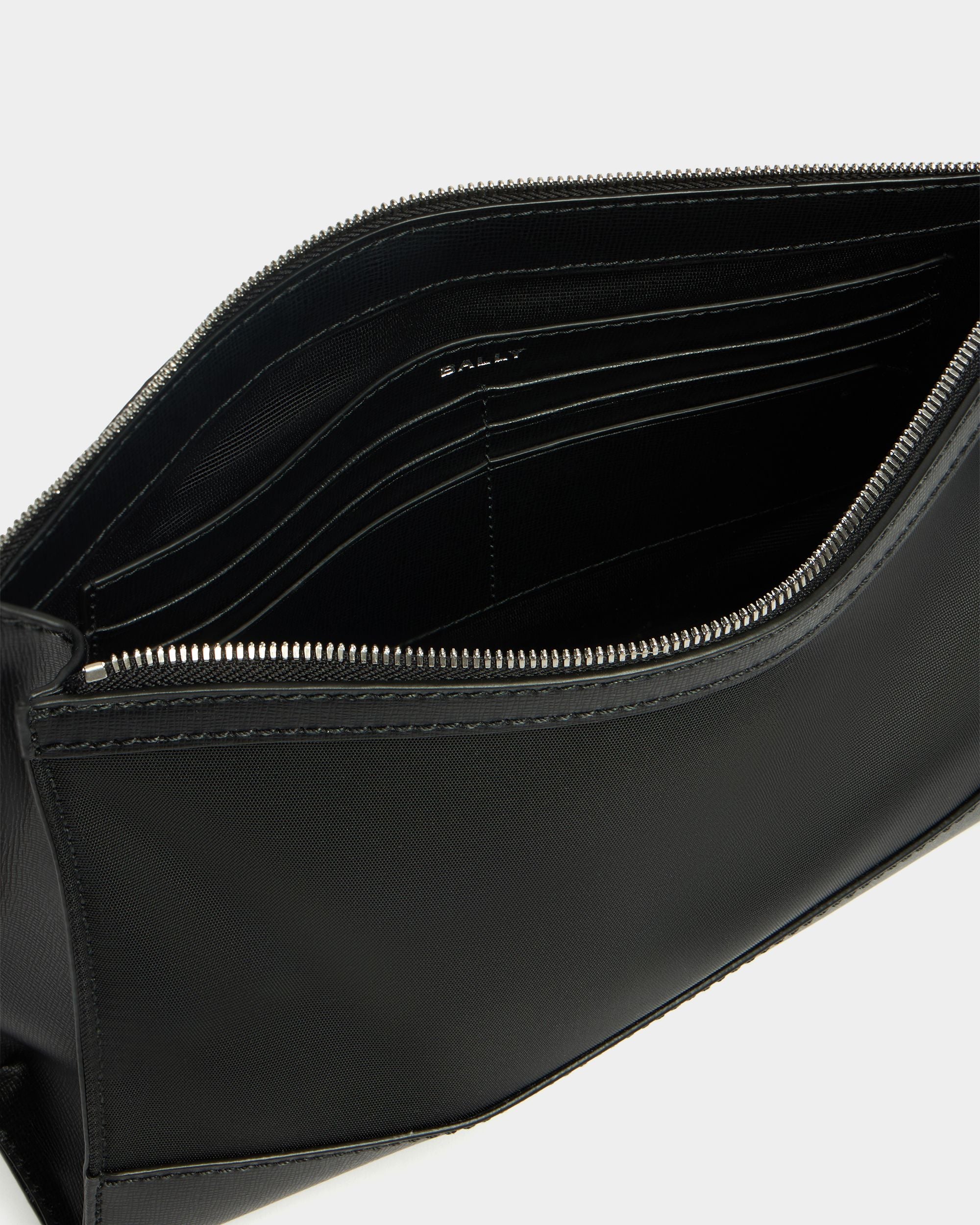 Bally Global - Vogel クラッチ ブラックナイロン リサイクルレザー - ブラック