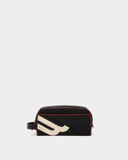 Code Necessaire in Black Fabric and Leather
