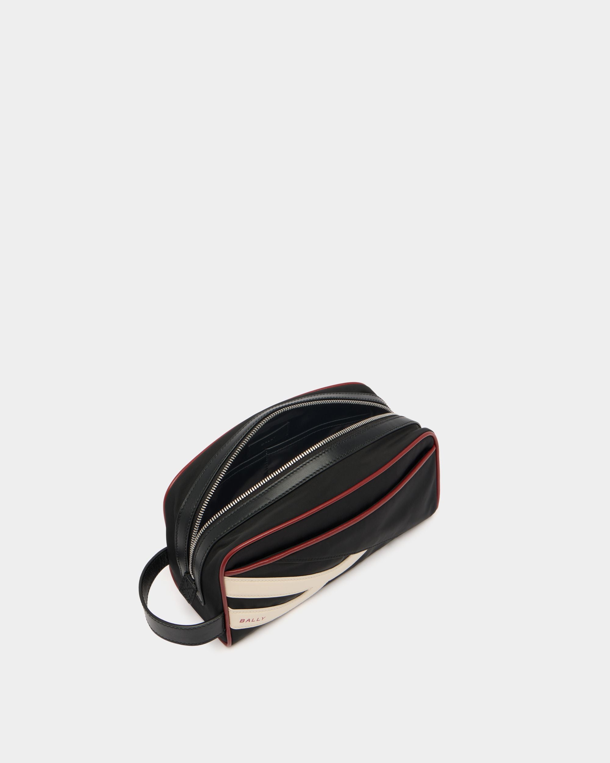 Bally Global - Code Necessaire in Black Fabric and Leather - Black