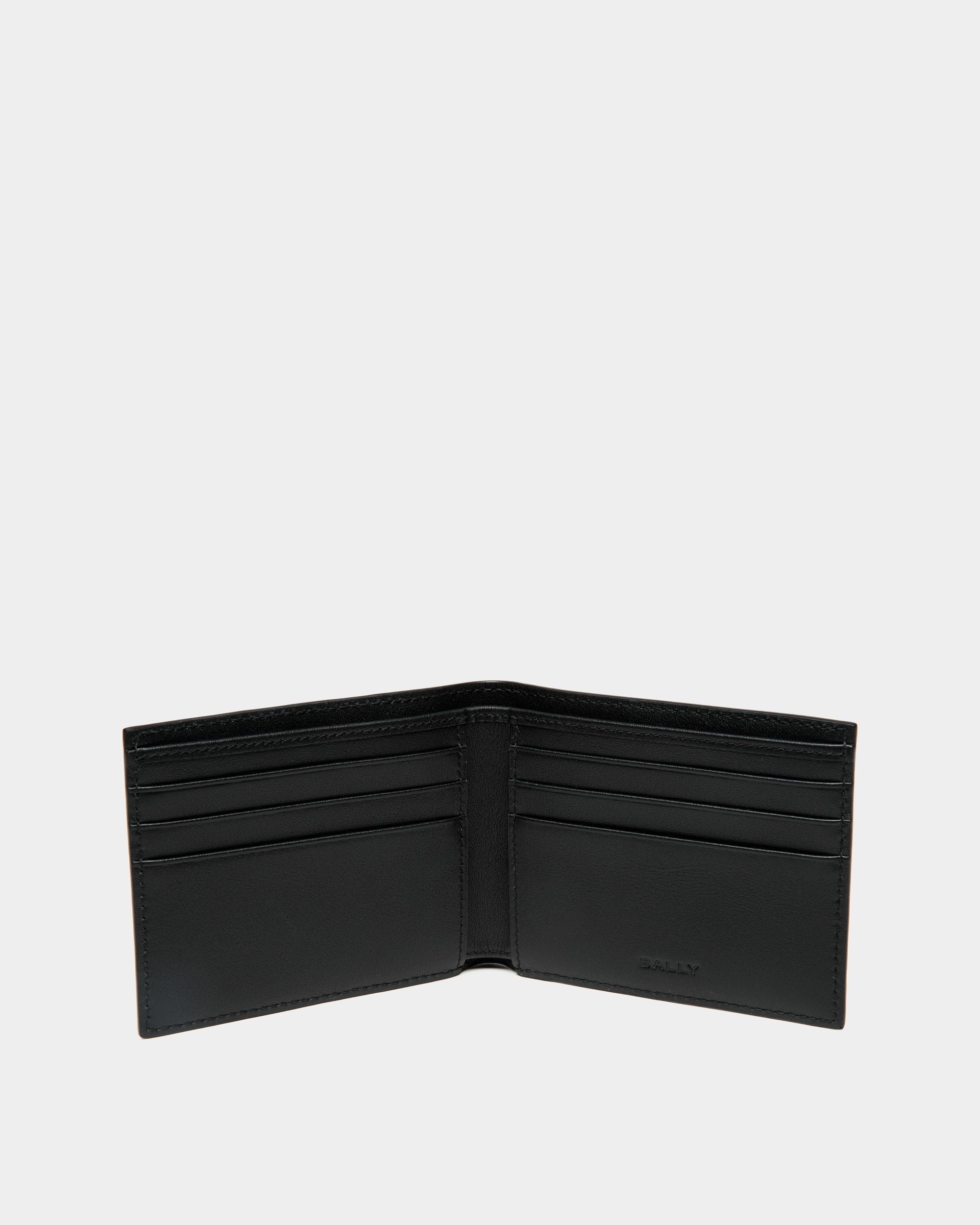 Bally Global - Mythos バイフォールドウォレット ブラック 皮革繊維再生複合材 - ブラック