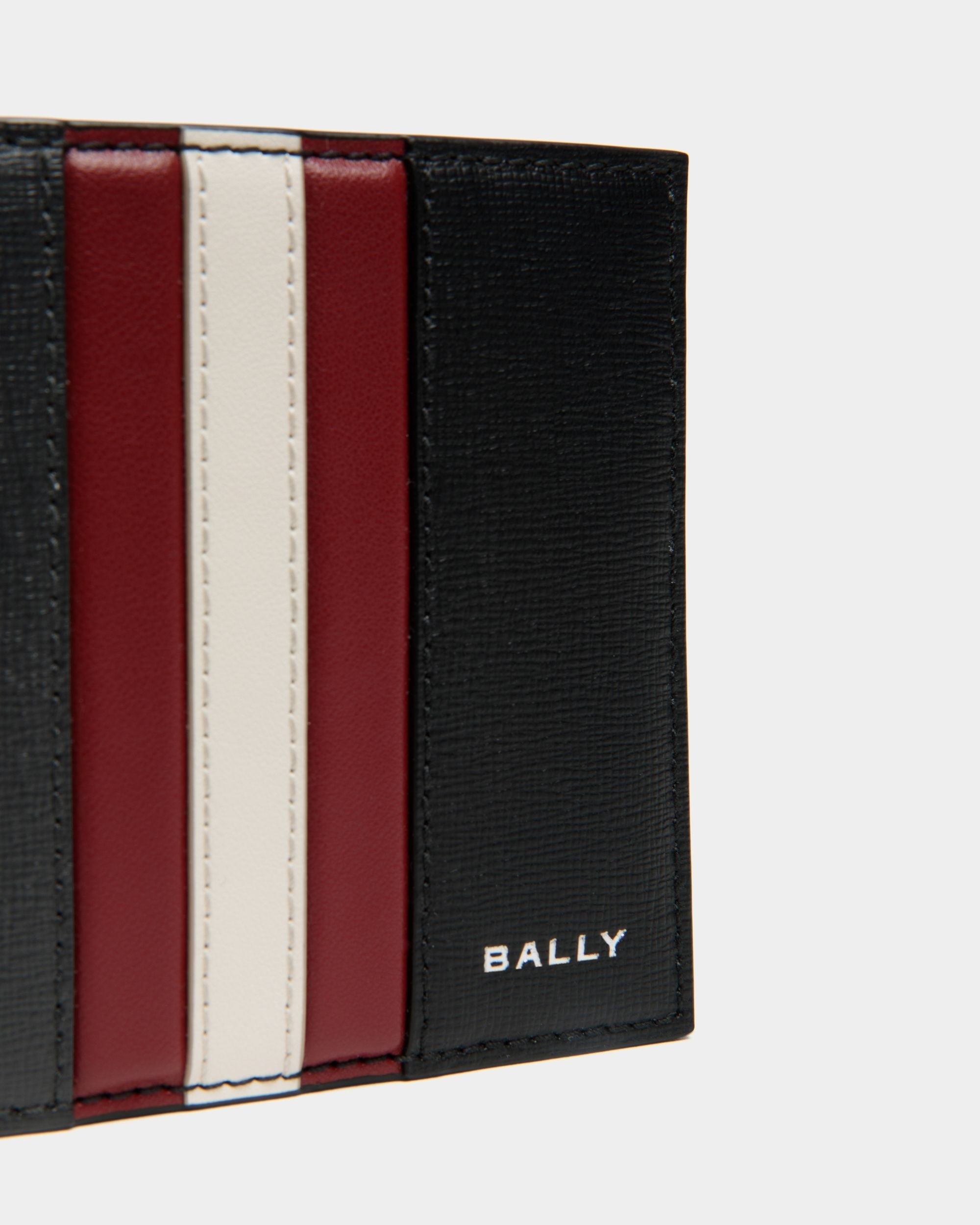 Bally Global - Mythos バイフォールドウォレット ブラック 皮革繊維再生複合材 - ブラック