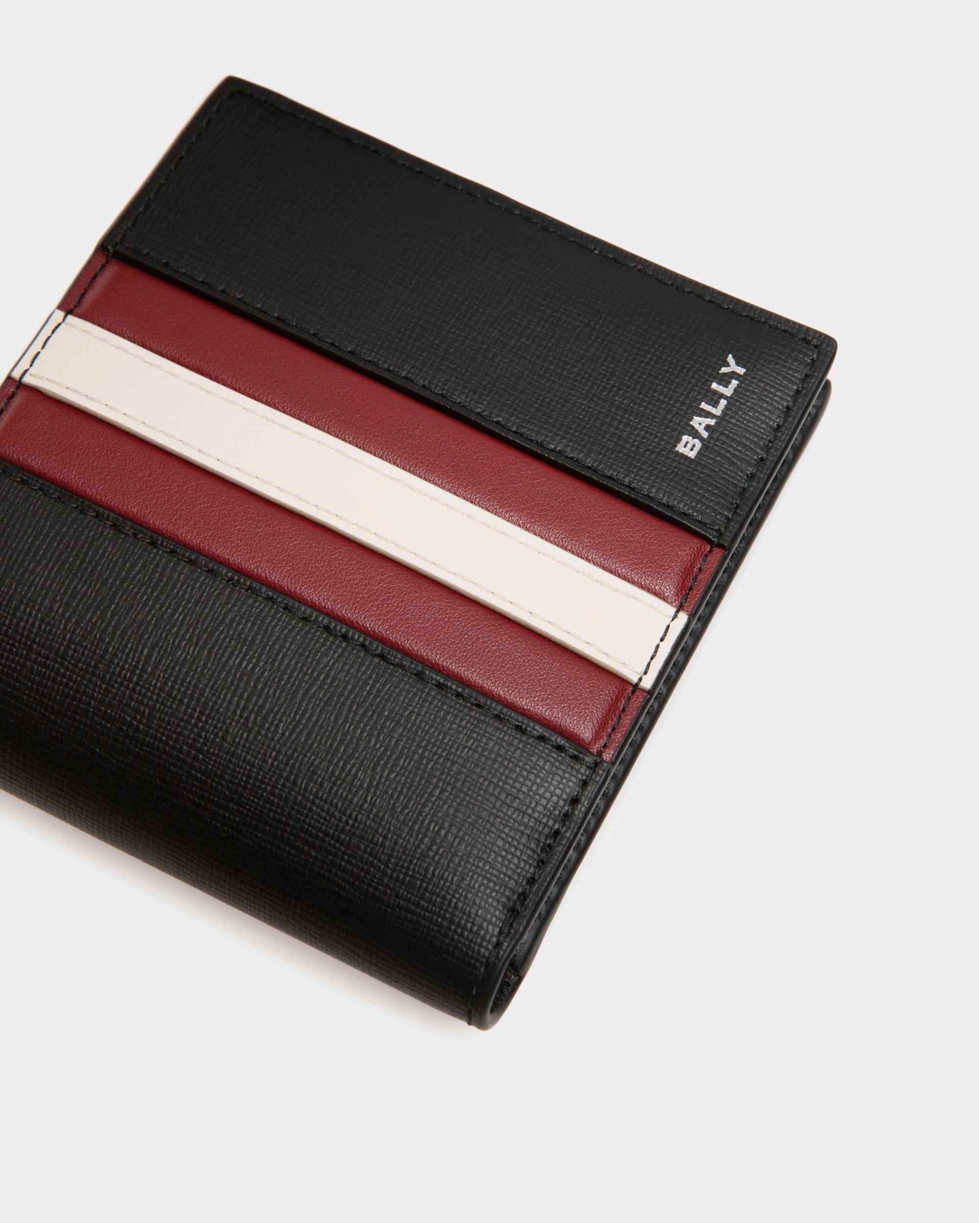 Bally Global - Mythos バイフォールドウォレット ブラック 皮革繊維再生複合材 - ブラック