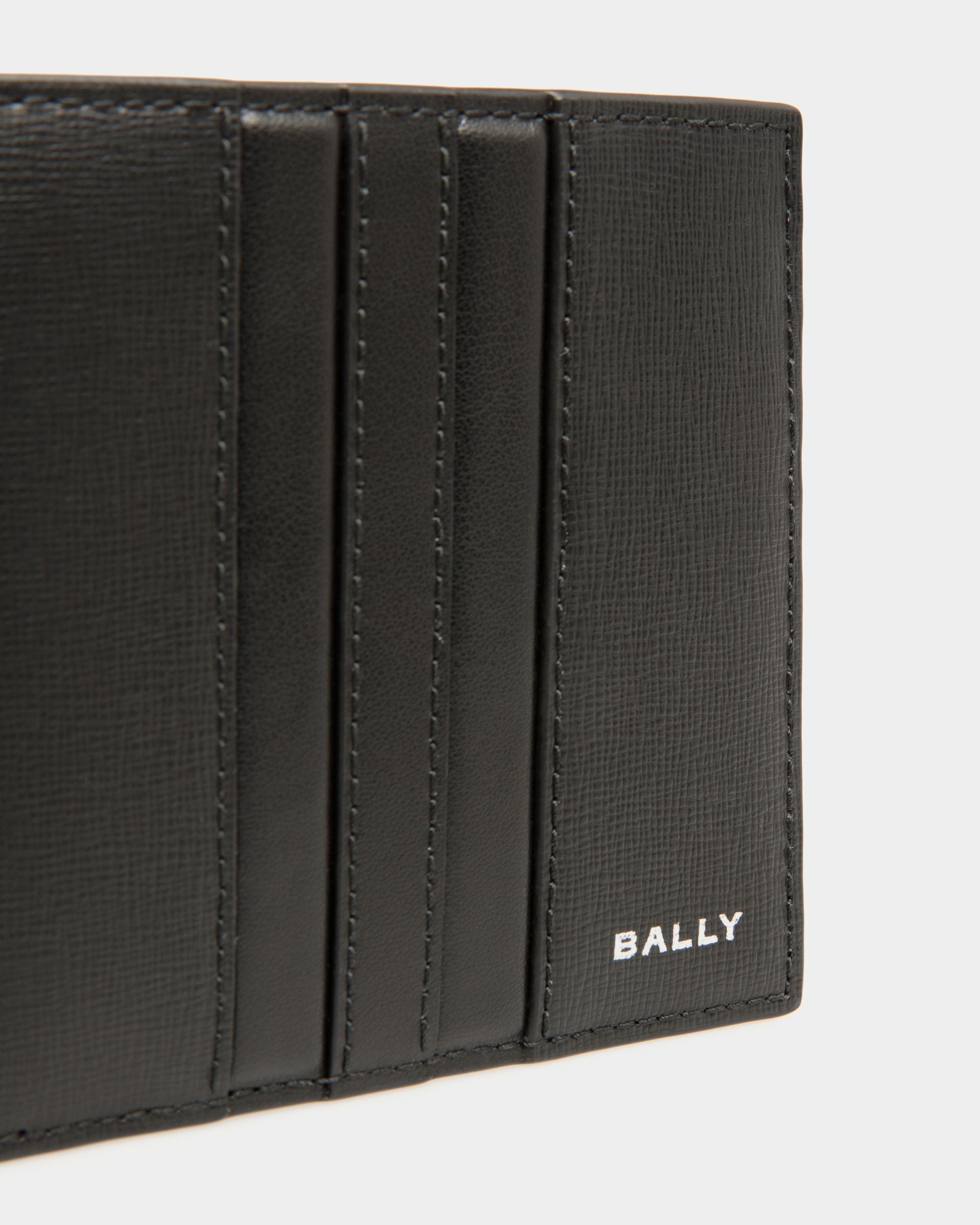Bally Global - Mythos Bifold In Black Recycled Leather - Black