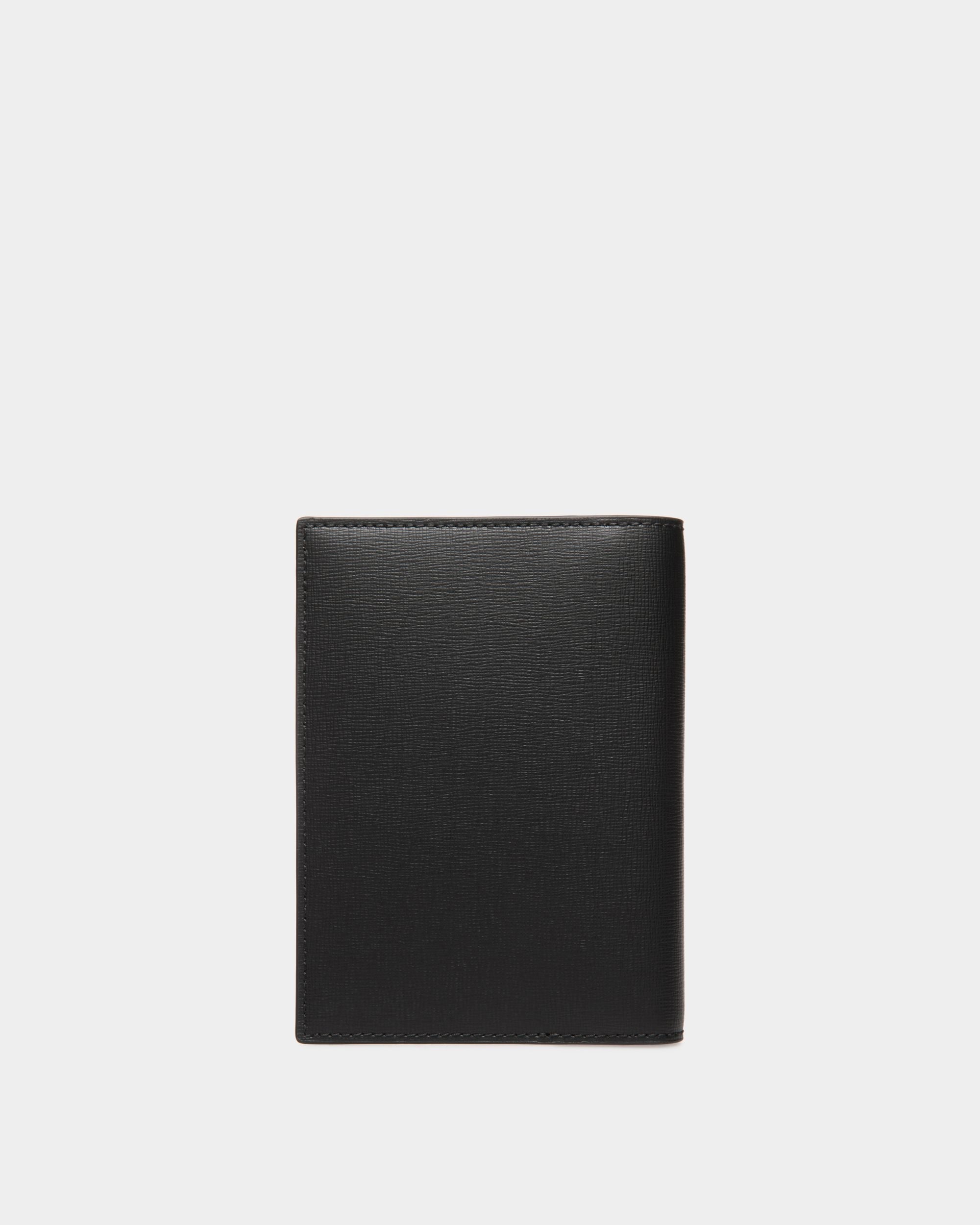 Bally Global - Mythos Passport Holder in Black Recycled Leather - Black