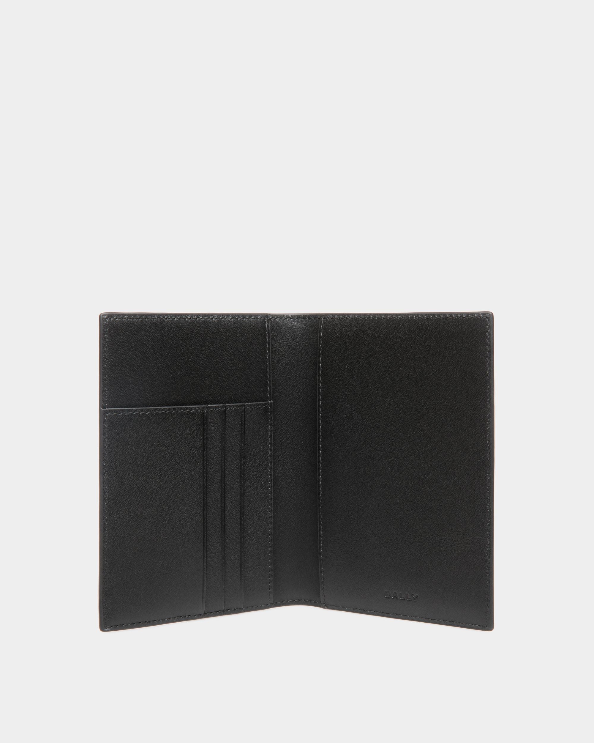 Bally Global - Mythos Passport Holder in Black Recycled Leather - Black