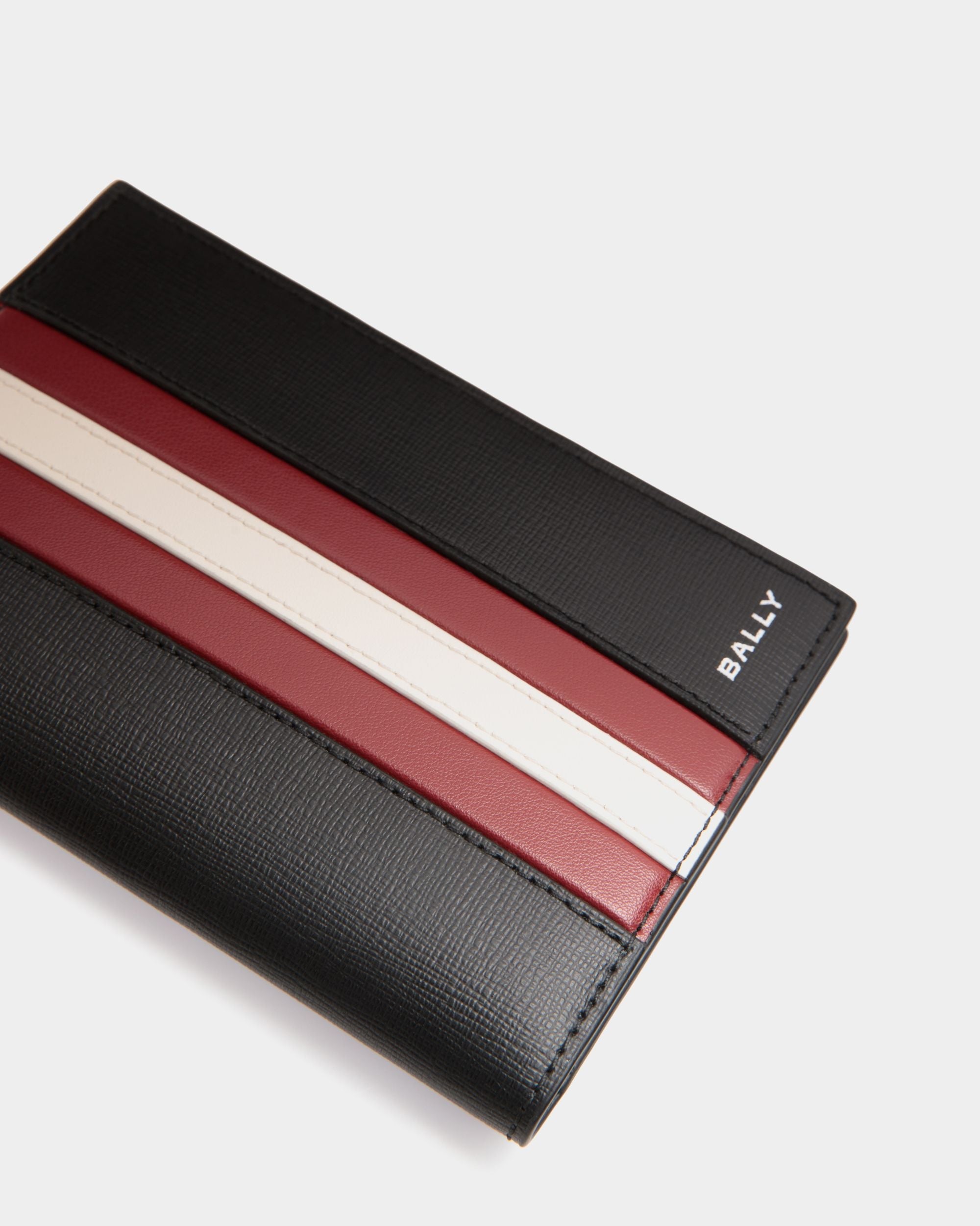 Bally Global - Mythos Passport Holder in Black Recycled Leather - Black