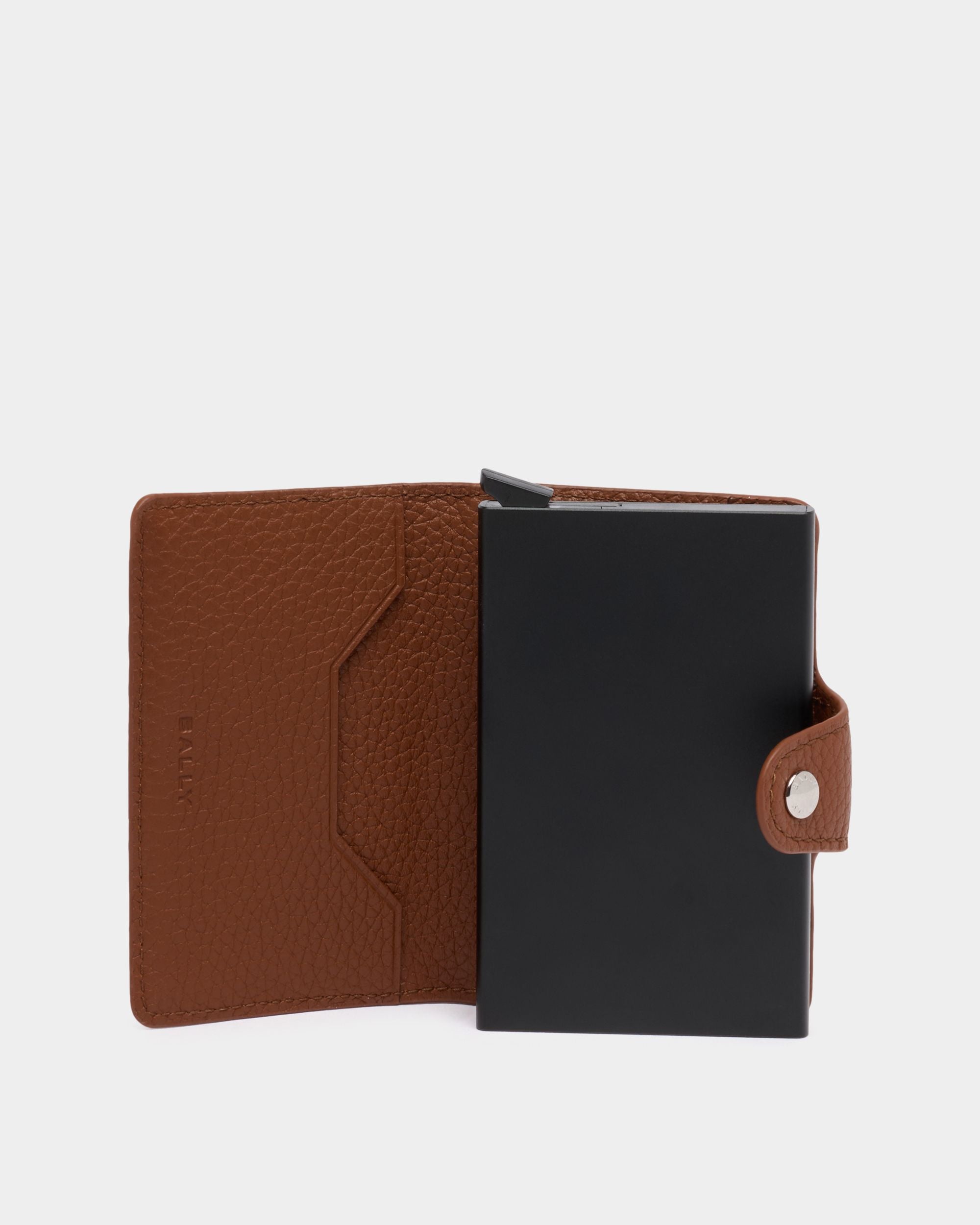 Bally Global - Ribbon Smart ウォレット アンバーブラウン グレインレザー - ブラウン