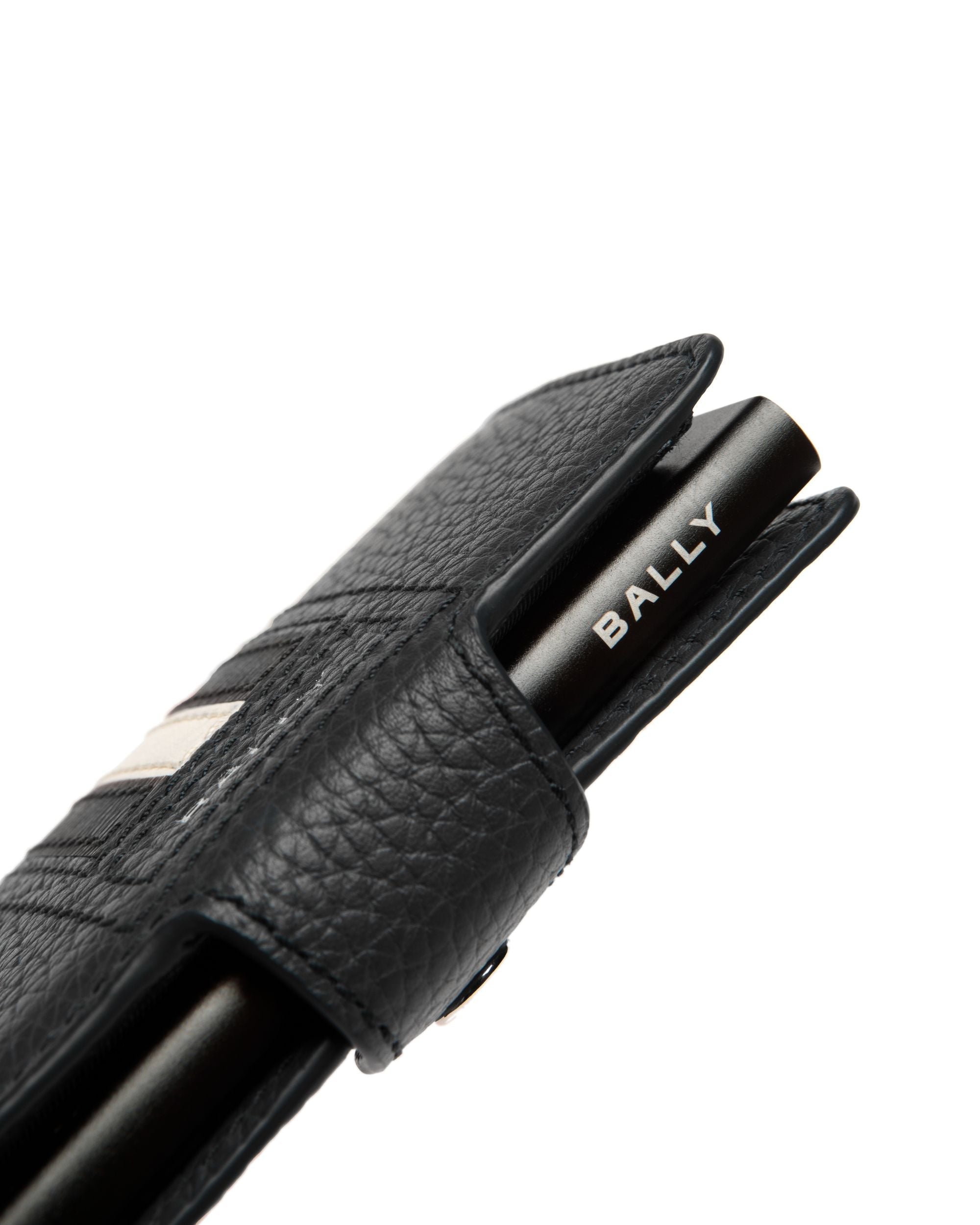 Bally Global - Ribbon Smart Wallet in Black Leather - Black