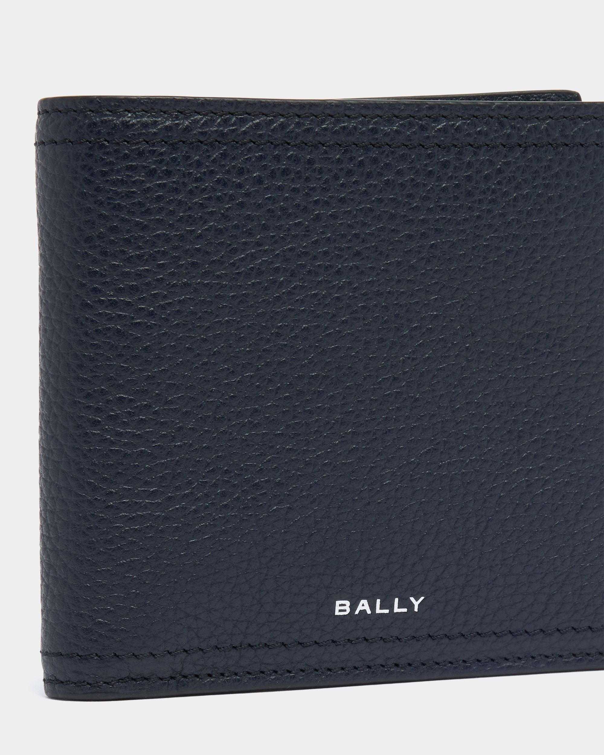 Bally Global - Capitol ウォレット ネイビーブルー グレインレザー - ブルー