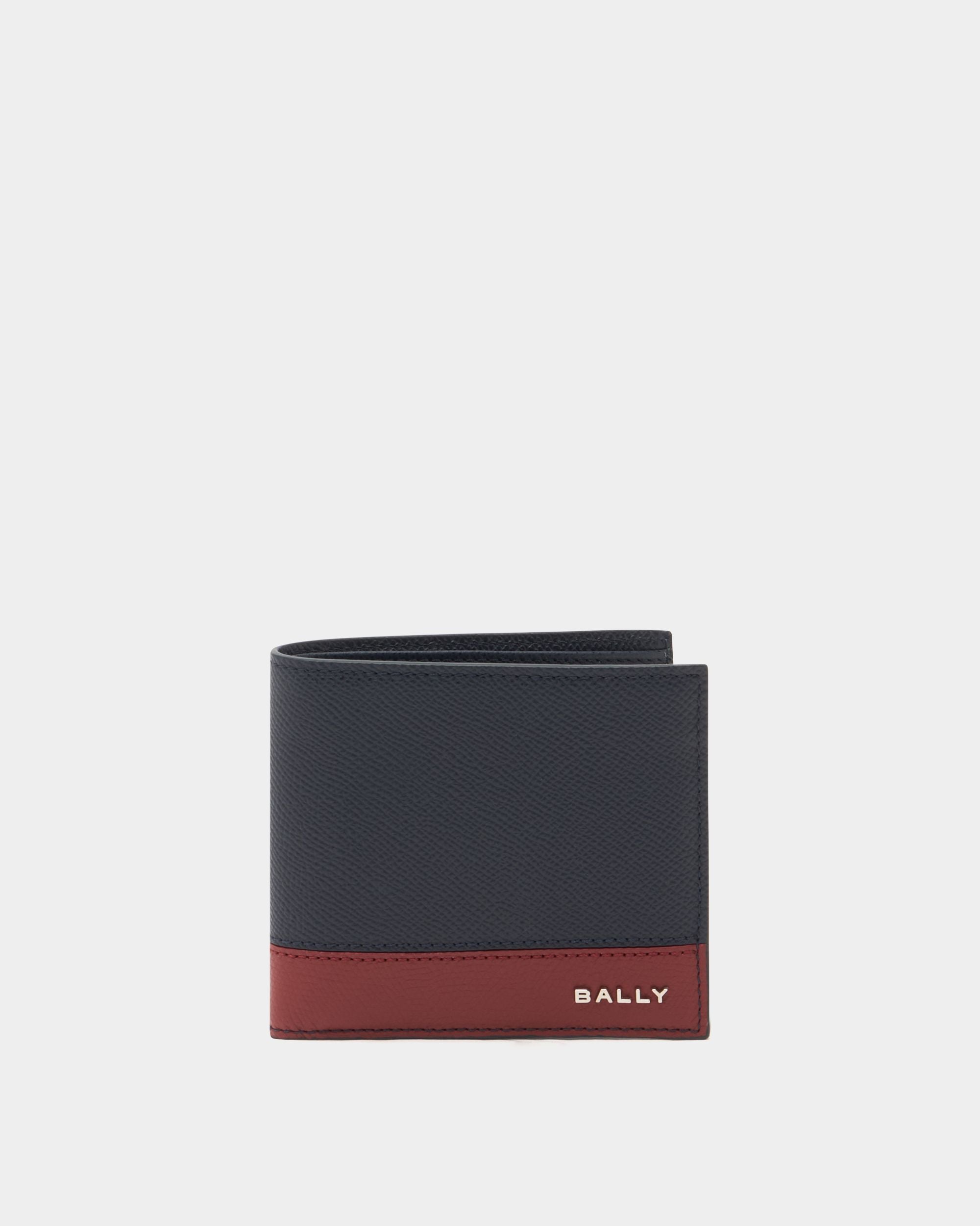 Bally Global - Bally Essential ウォレット ネイビーブルーグレインレザー - ブルー