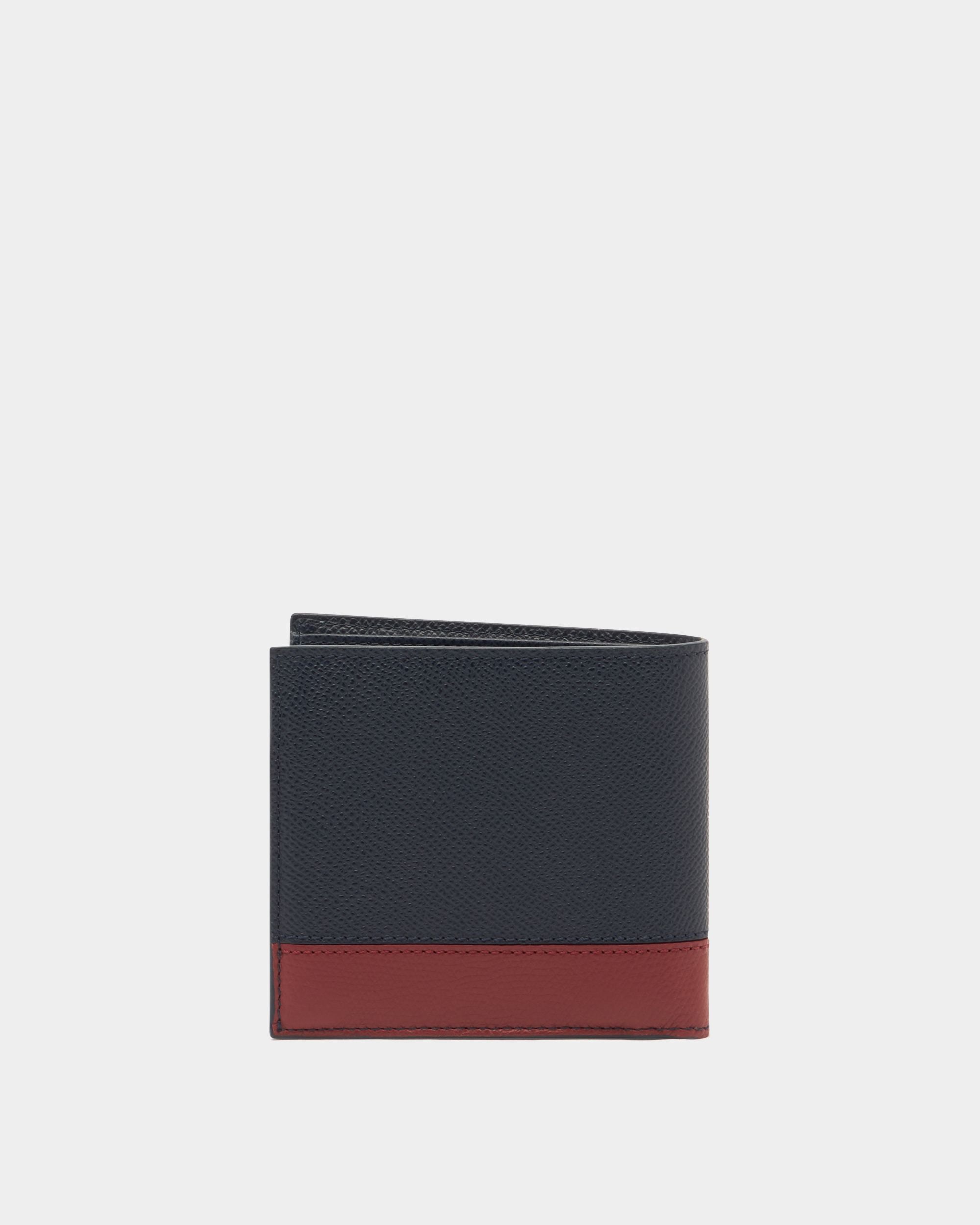 Bally Global - Bally Essential ウォレット ネイビーブルーグレインレザー - ブルー