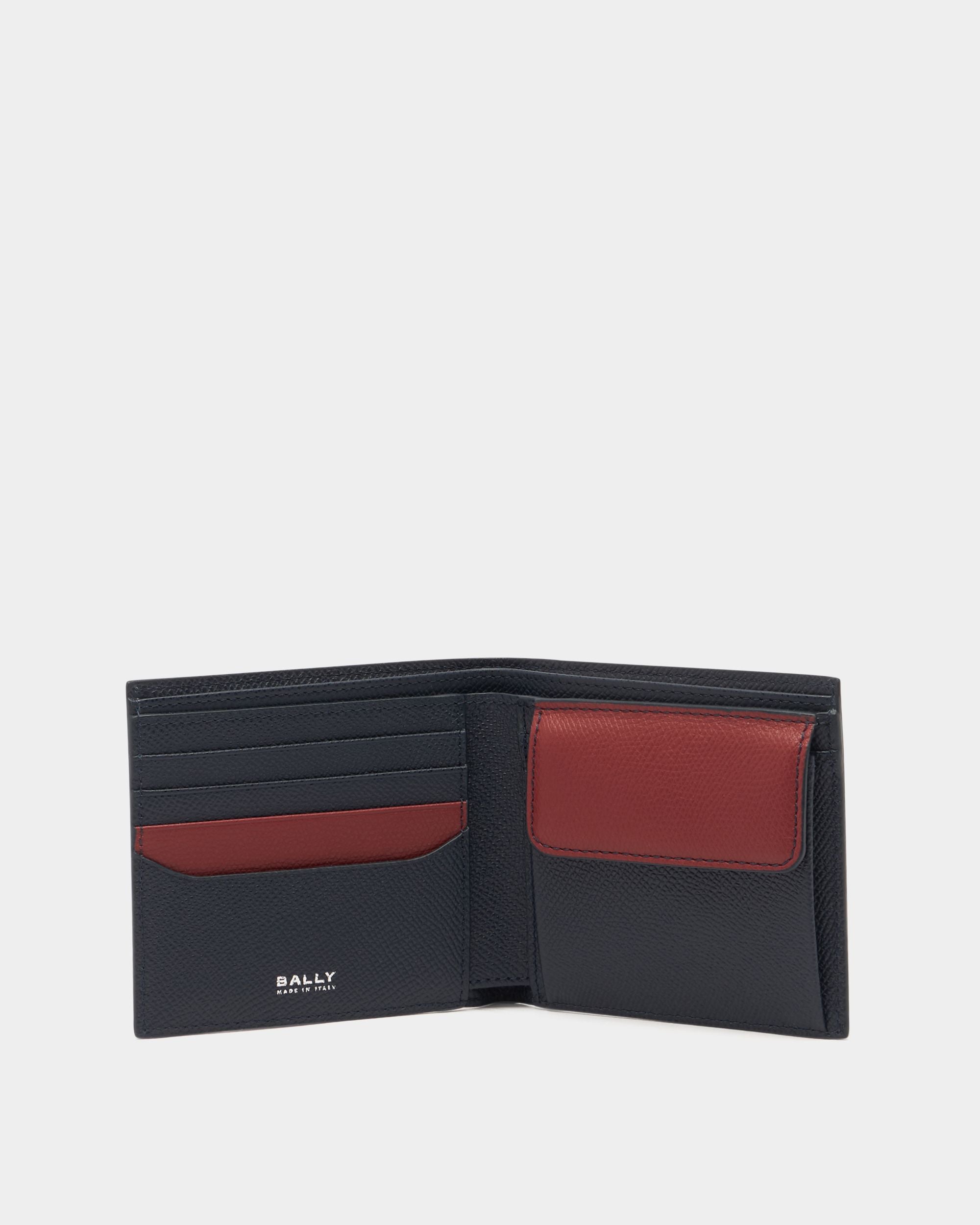 Bally Global - Bally Essential ウォレット ネイビーブルーグレインレザー - ブルー