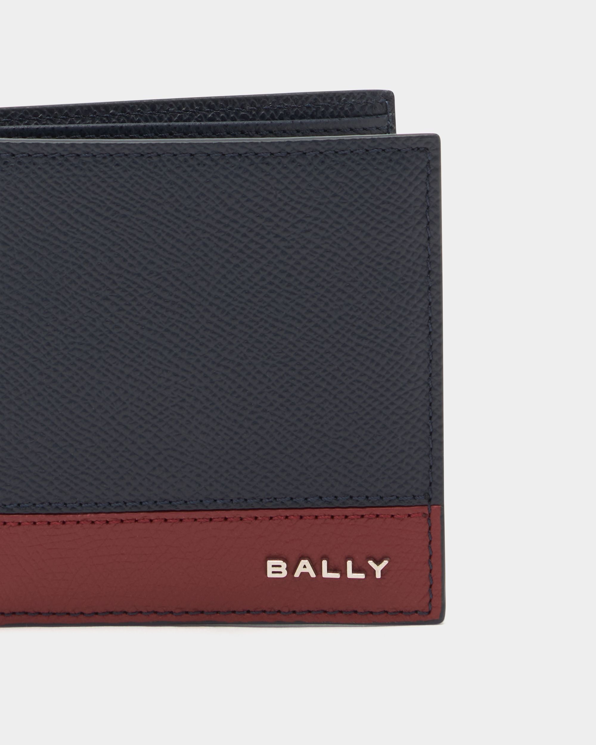Bally Global - Bally Essential ウォレット ネイビーブルーグレインレザー - ブルー