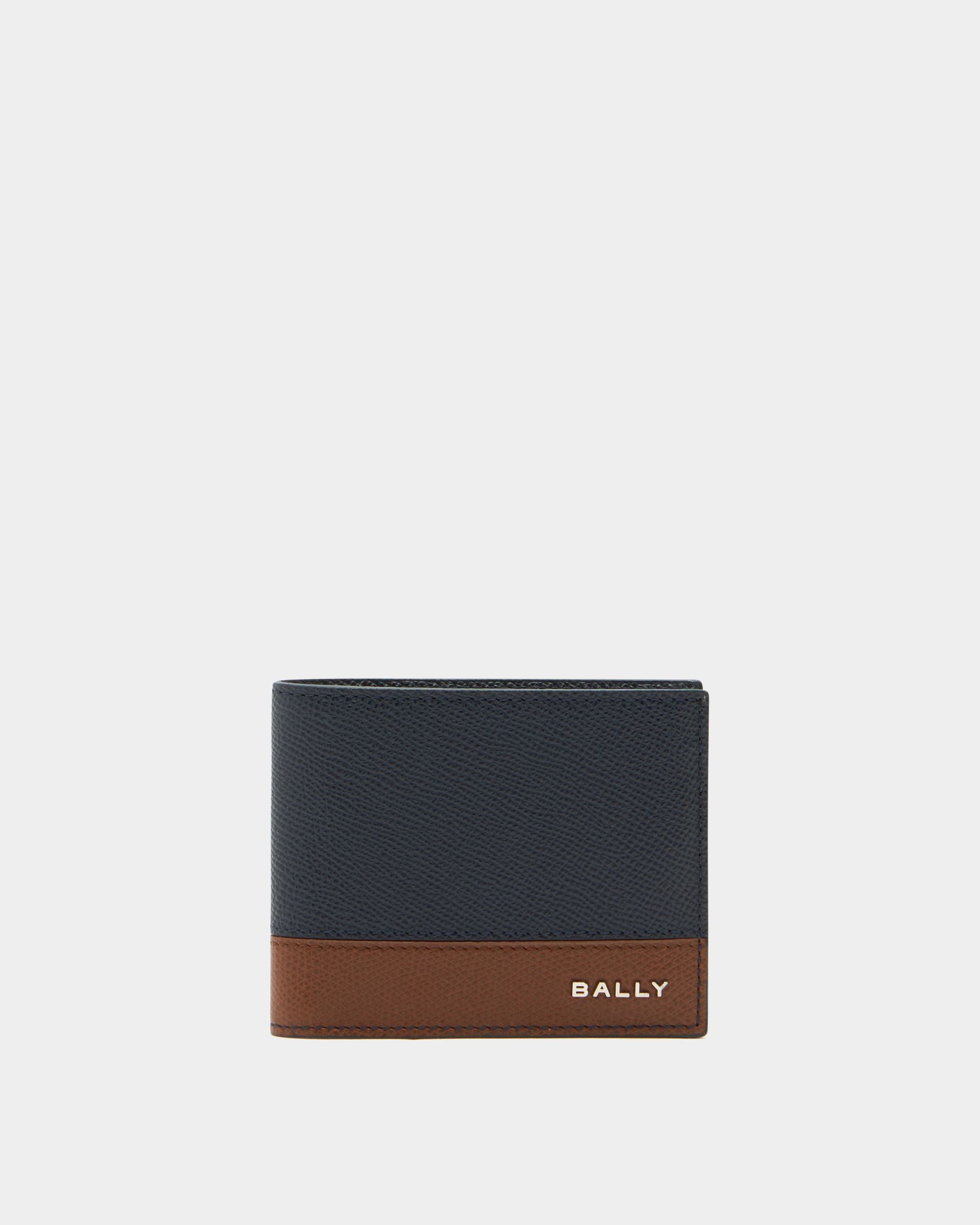 Bally Global - Bally Essential ウォレット ネイビーブルーグレインレザー - ブルー