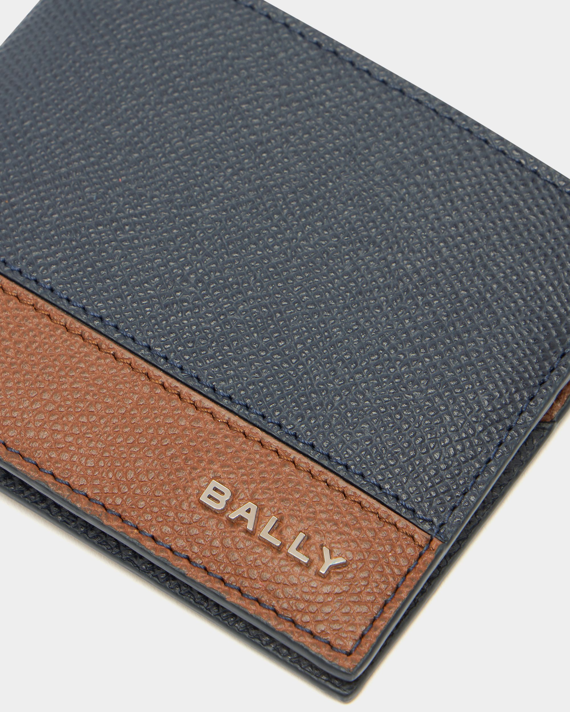 Bally Global - Bally Essential ウォレット ネイビーブルーグレインレザー - ブルー