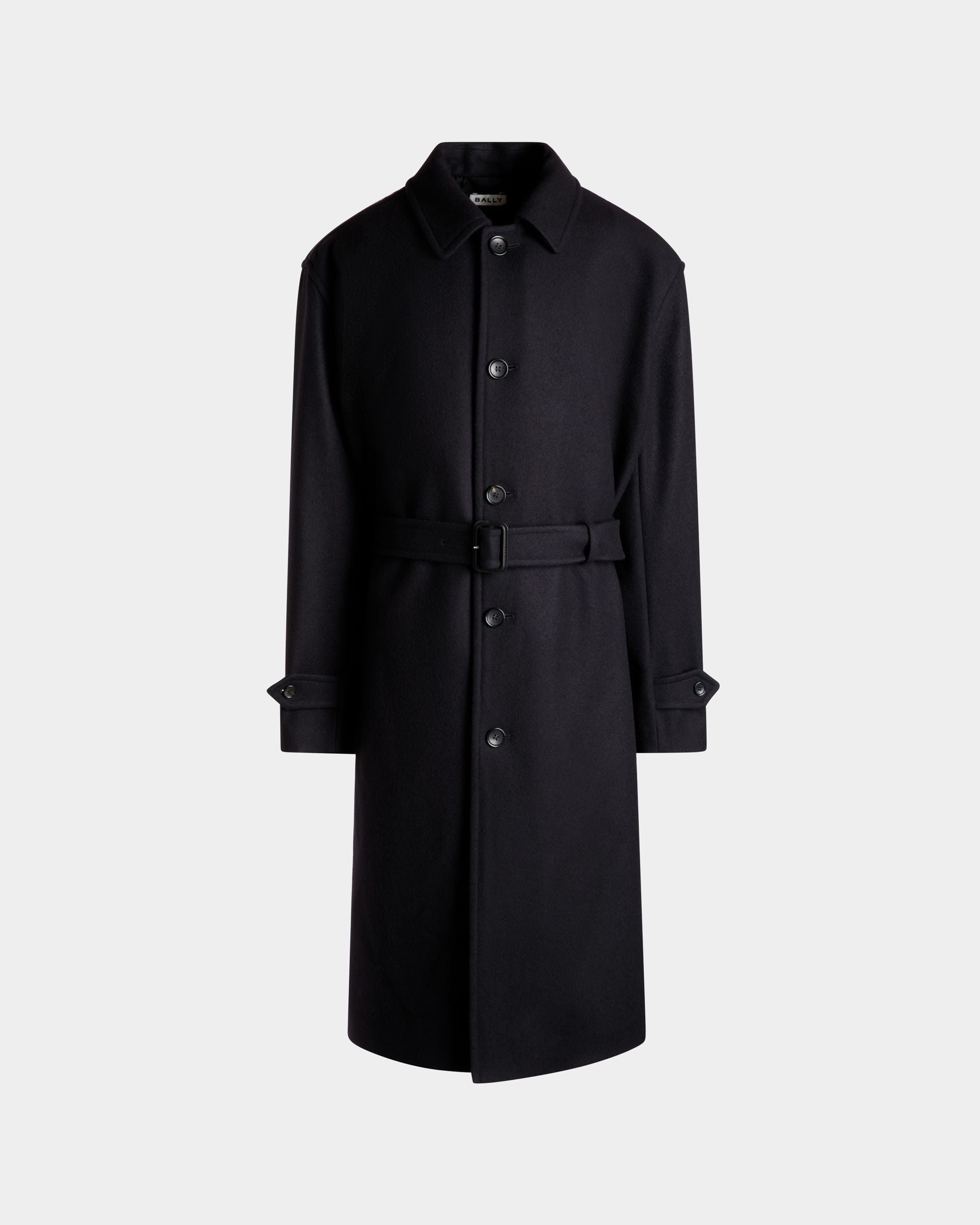 Bally Global - シングルコート Navy Blue ウールブレンド - ブルー