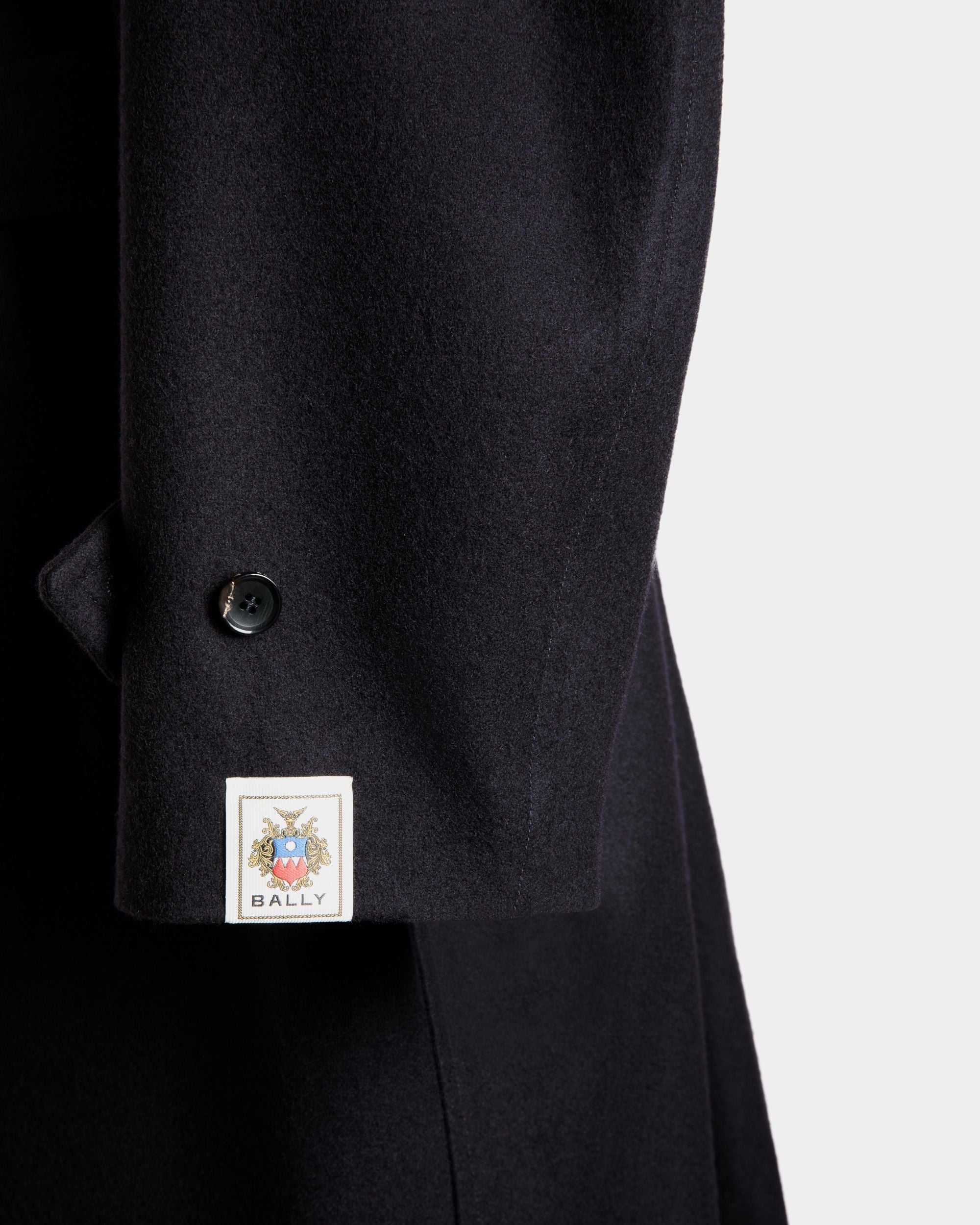 Bally Global - シングルコート Navy Blue ウールブレンド - ブルー