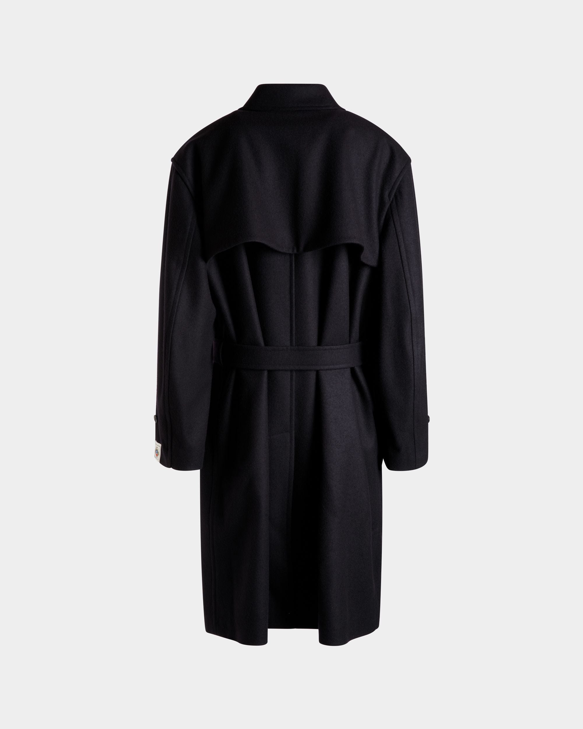 Bally Global - シングルコート Navy Blue ウールブレンド - ブルー