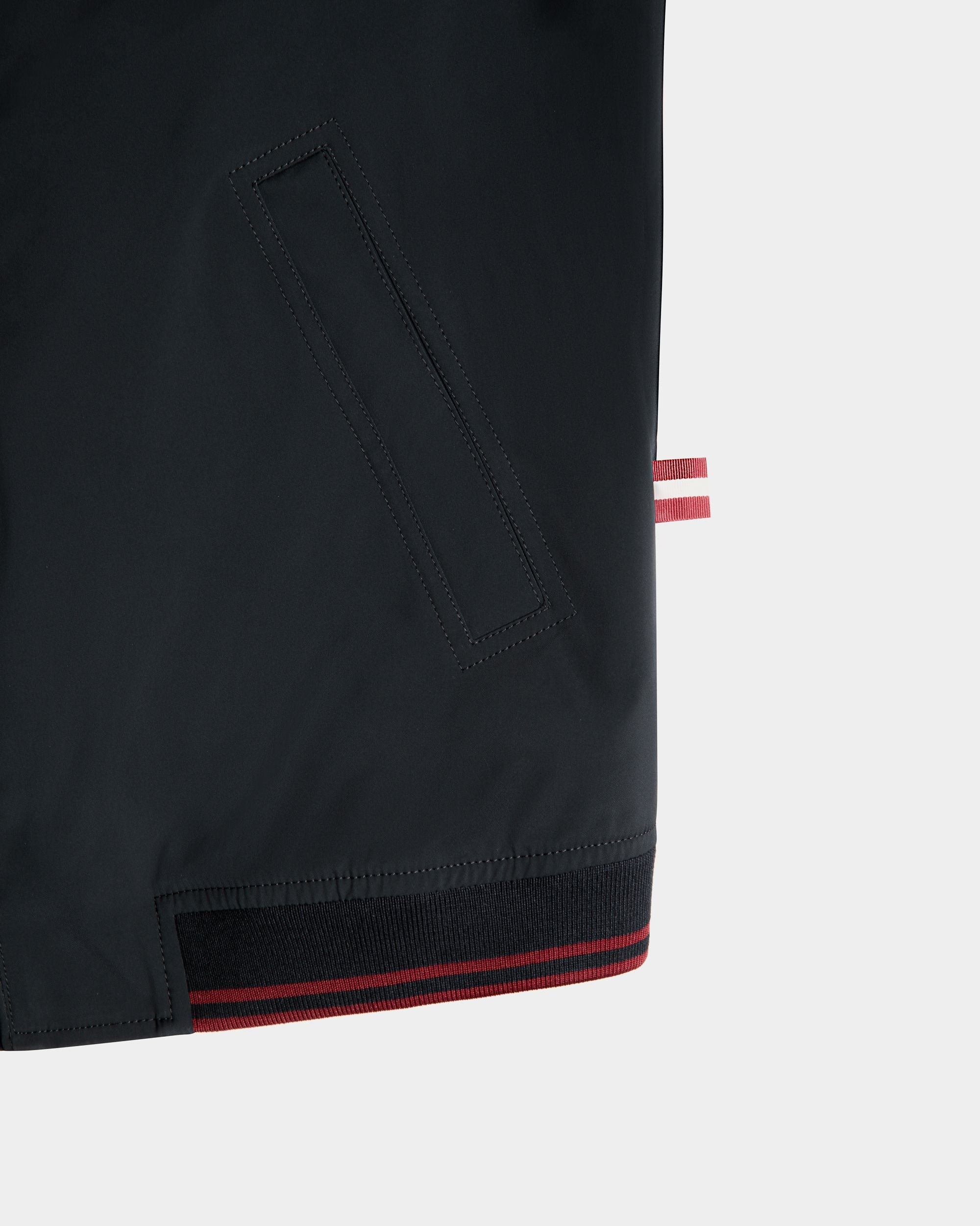 Bally Global - Blouson In Navy Blue Nylon - Blue