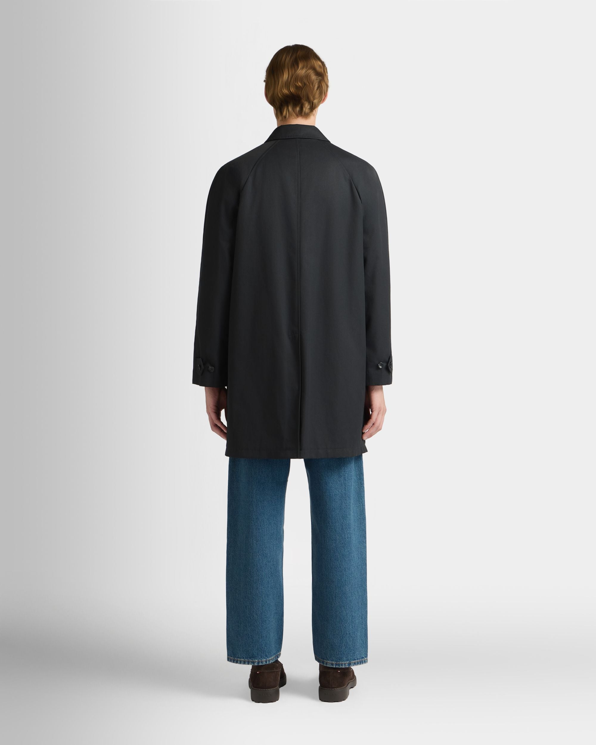 Bally Global - カーコート ネイビーブルー コットン＆ポリエステルブレンド - ブルー