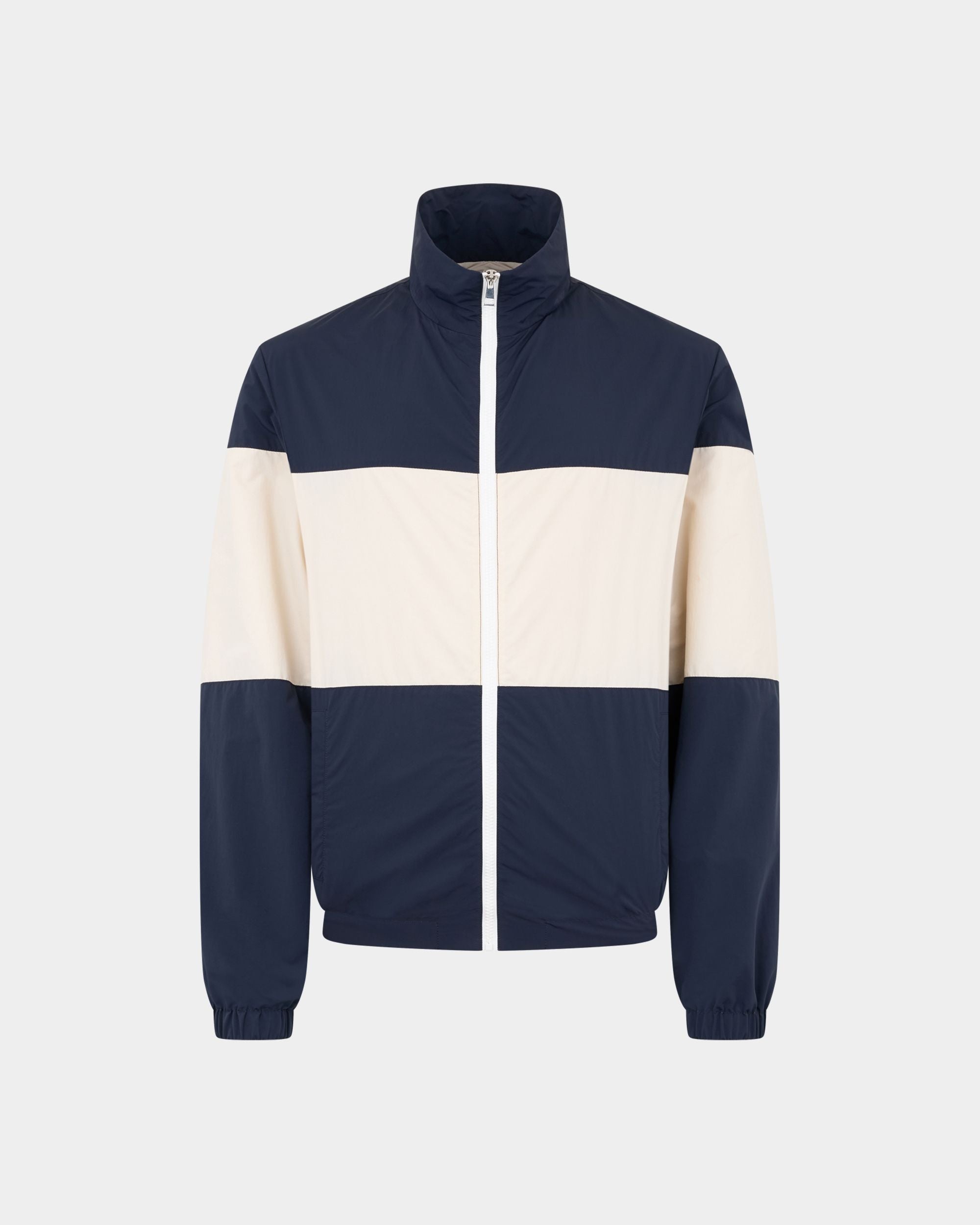 Bally Global - ブルゾンジャケット マキシBally Ribbon ネイビーブルー＆ホワイトナイロン - マルチカラー