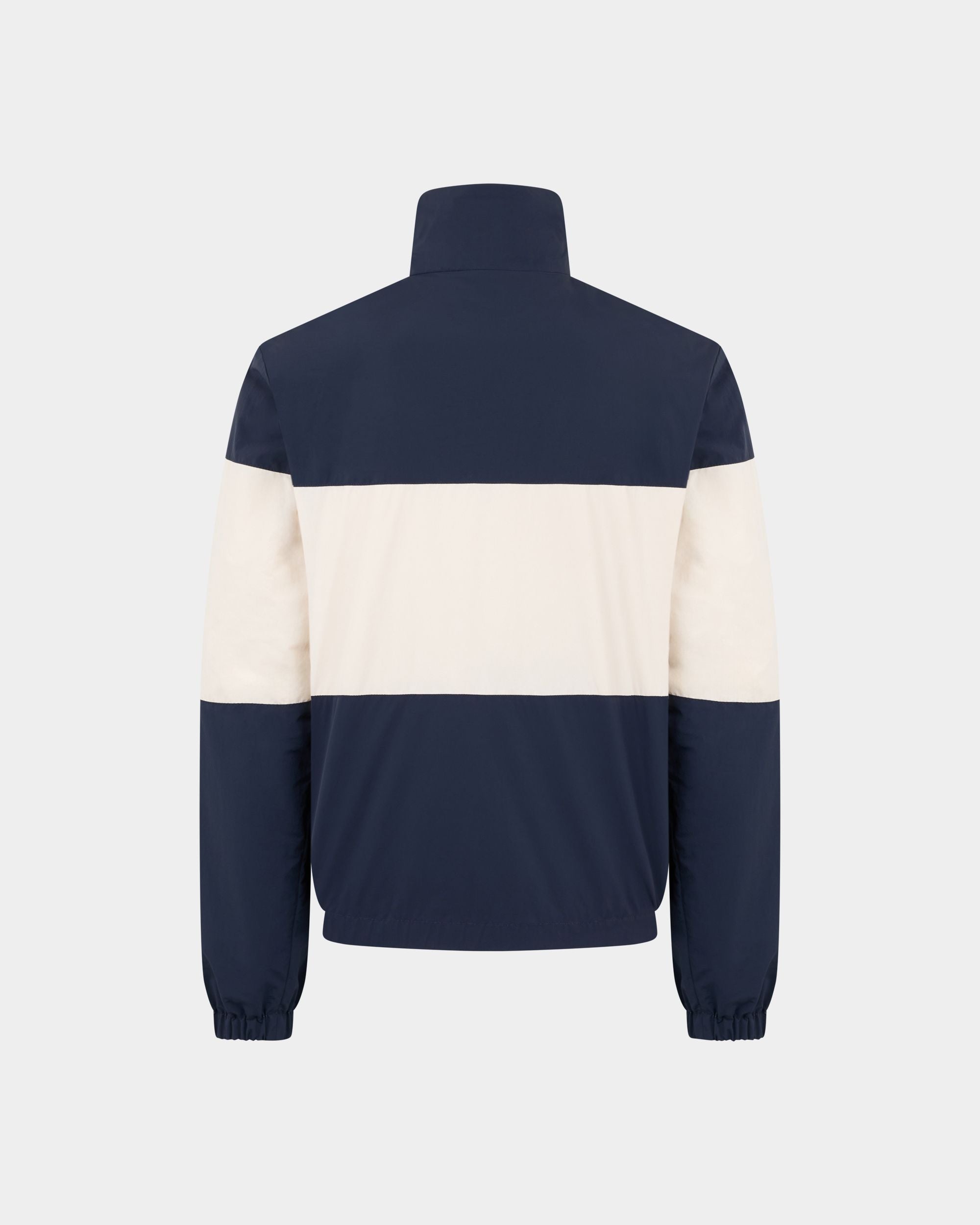 Bally Global - ブルゾンジャケット マキシBally Ribbon ネイビーブルー＆ホワイトナイロン - マルチカラー