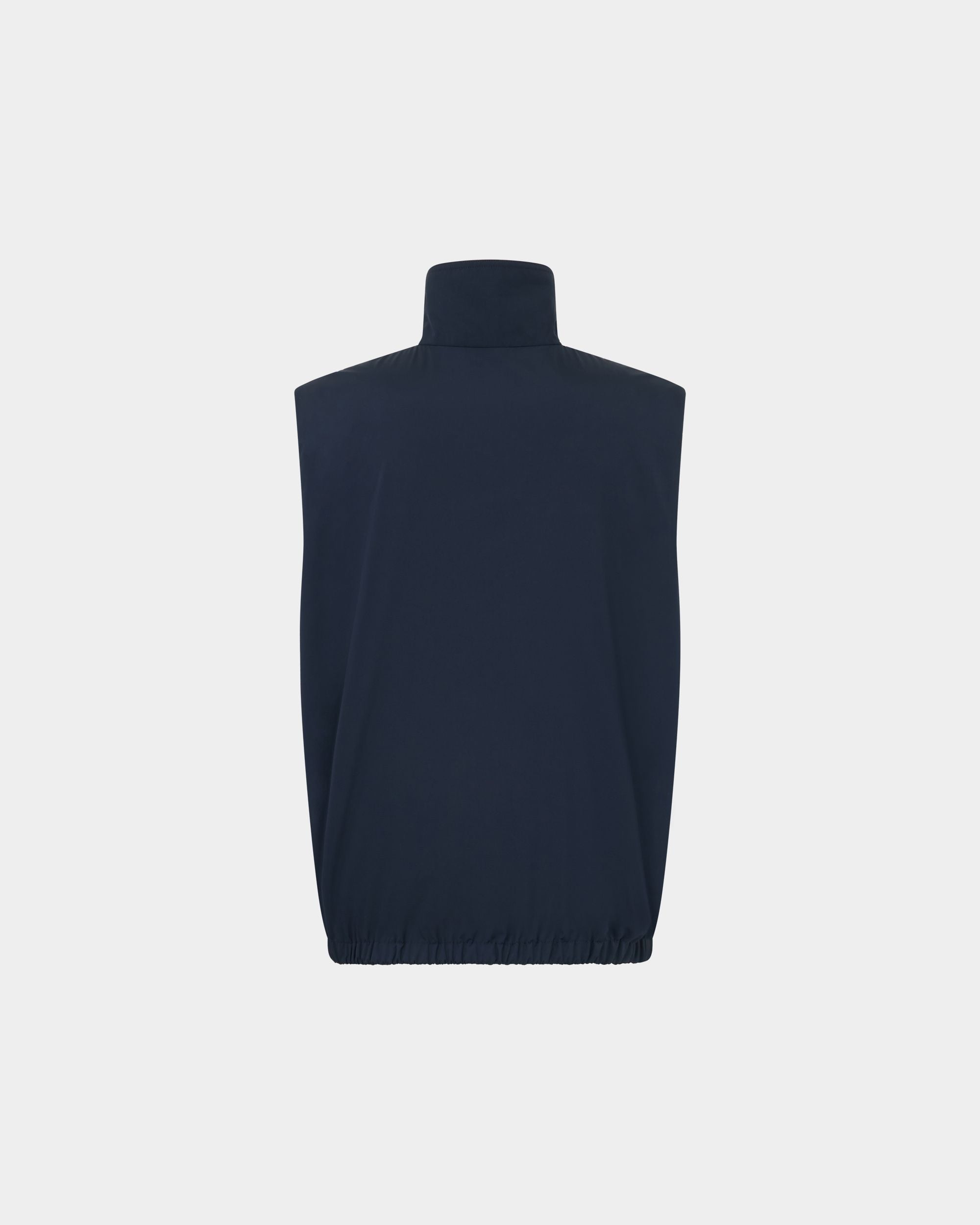 Bally Global - Vest in Navy Blue Fabric - Blue