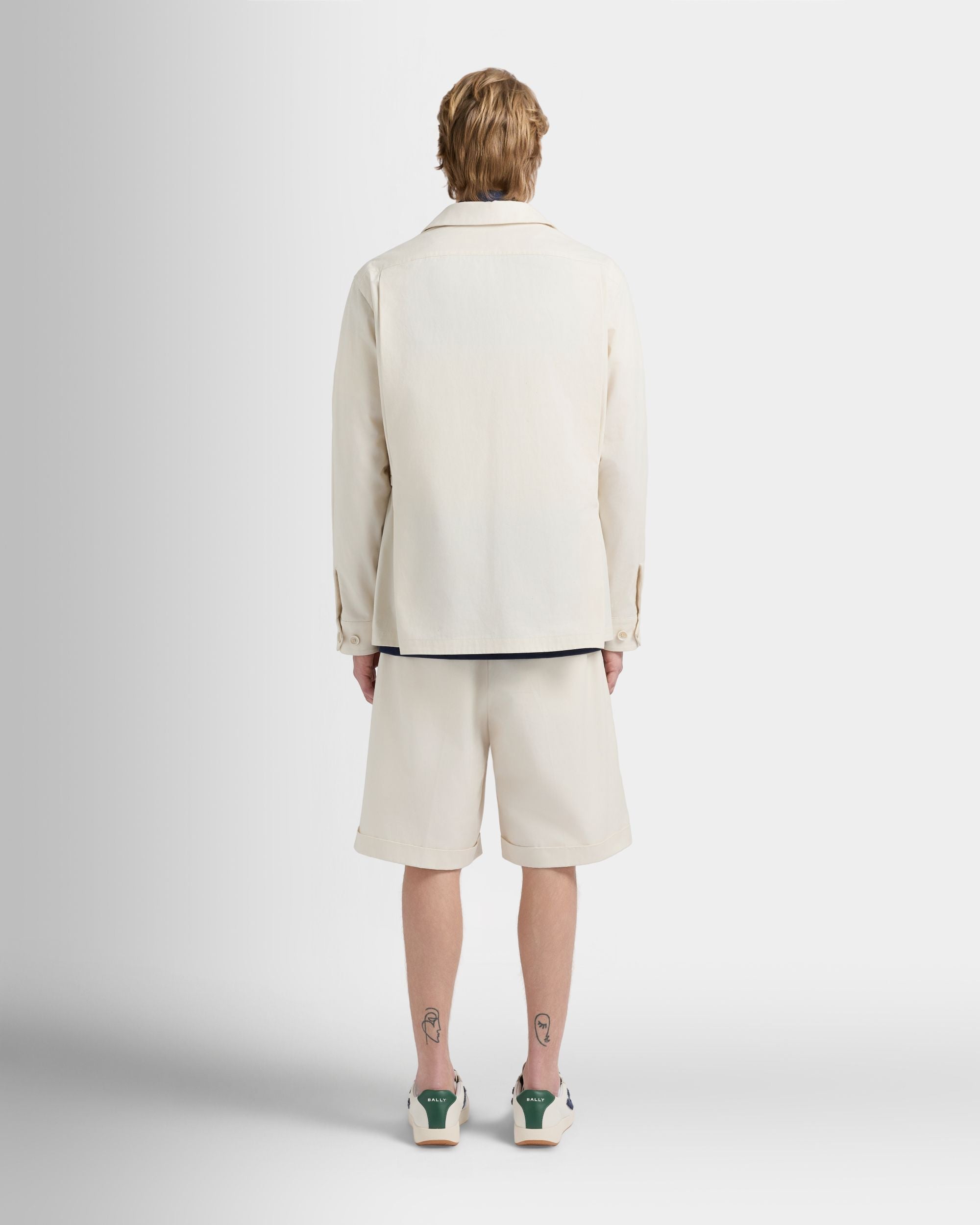 Bally Global - テニスコレクション サハランジャケット アイボリーコットン - ホワイト