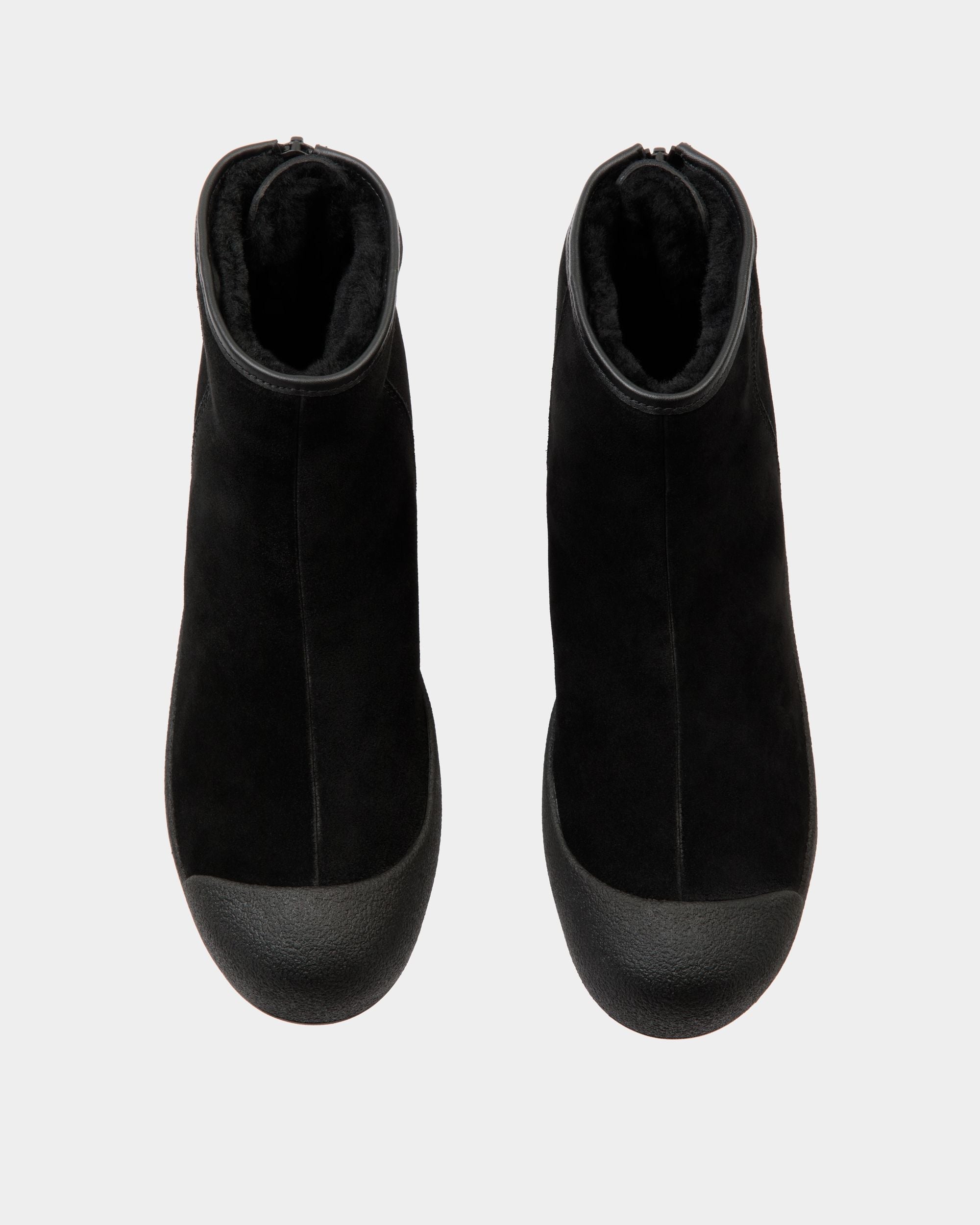 Bally Global - Bally Curling Bootie in Black Suede - Black