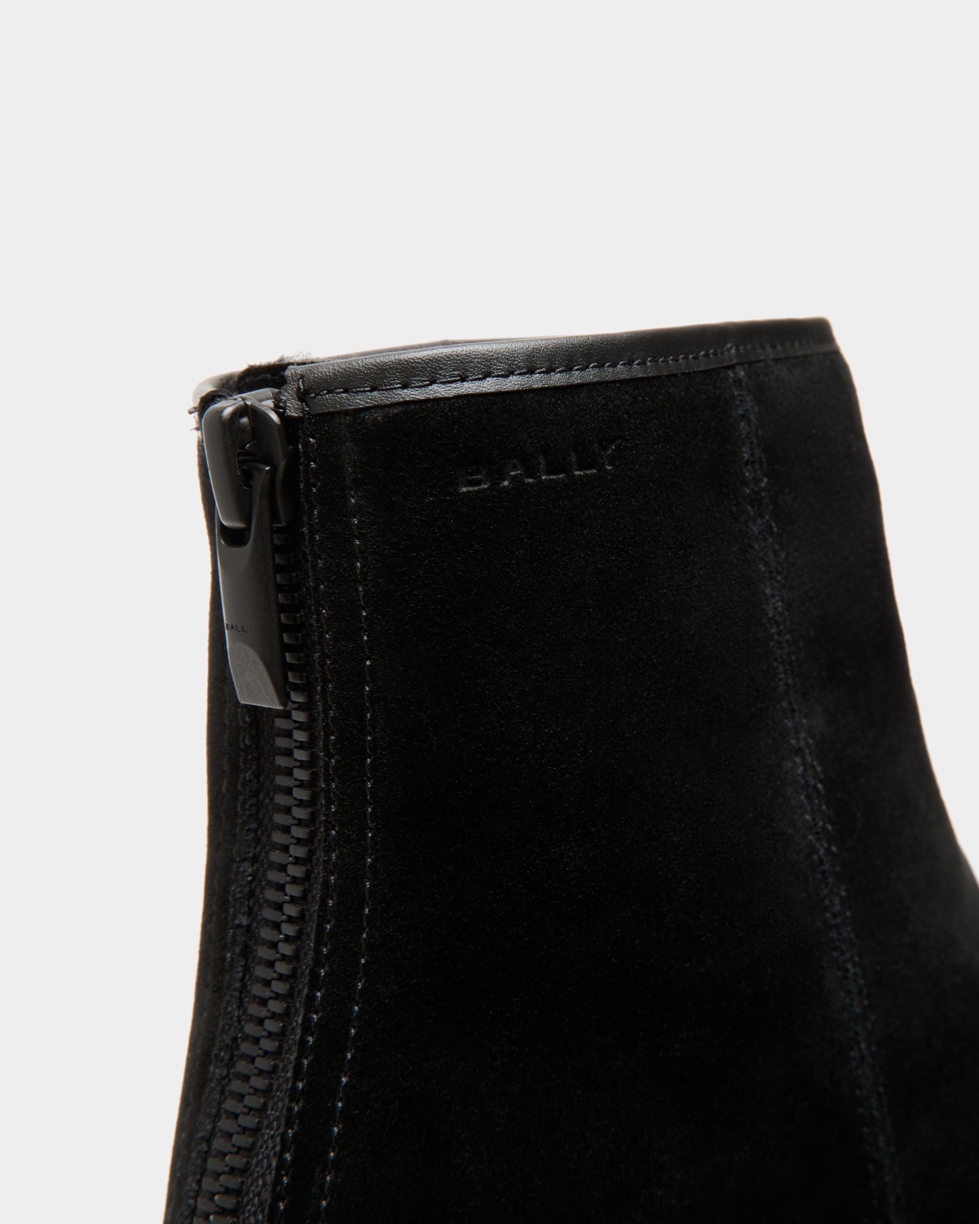 Bally Global - Bally Curling Bootie in Black Suede - Black