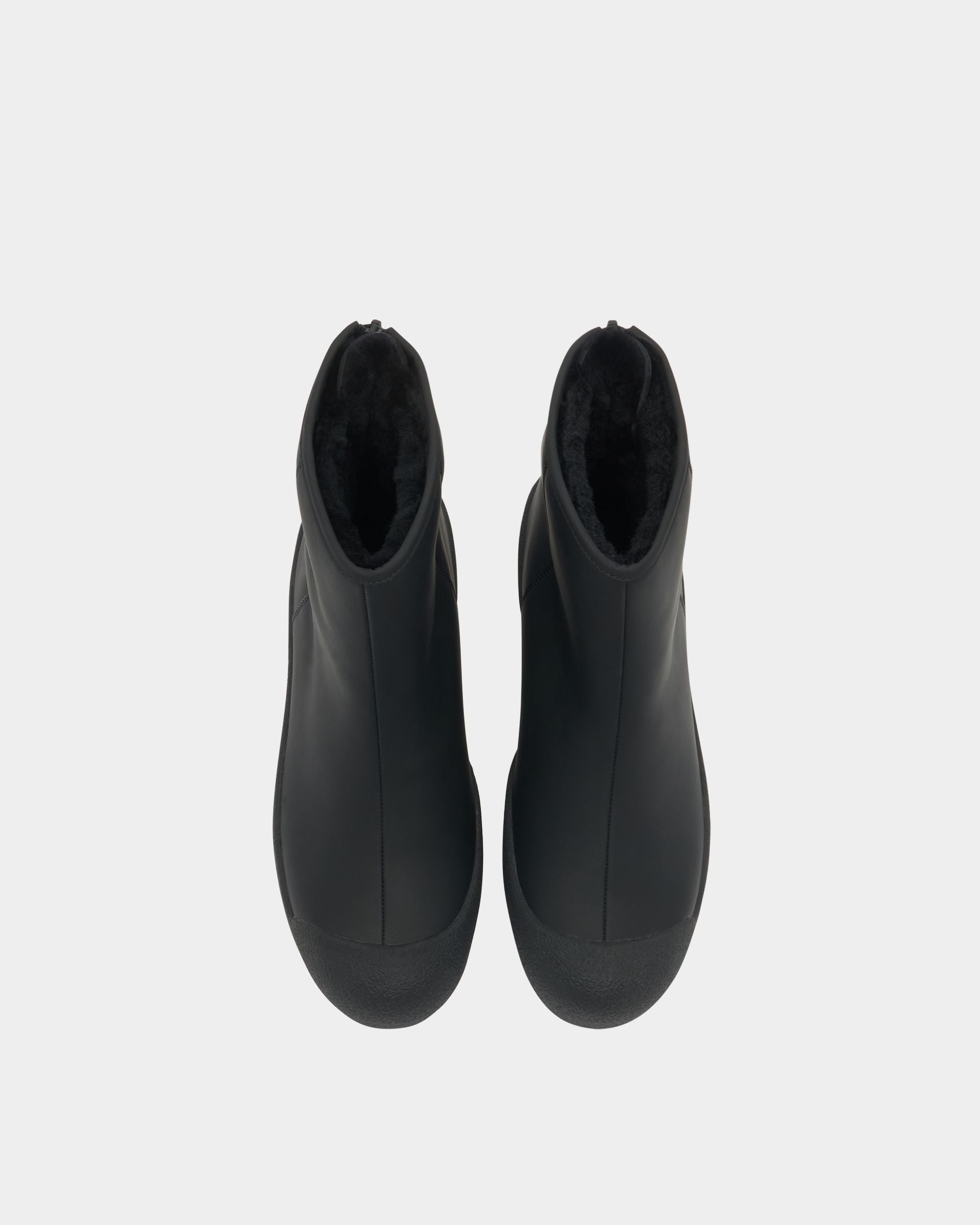 Bally Global - Bally Curling ブーティ ブラック レザー - ブラック