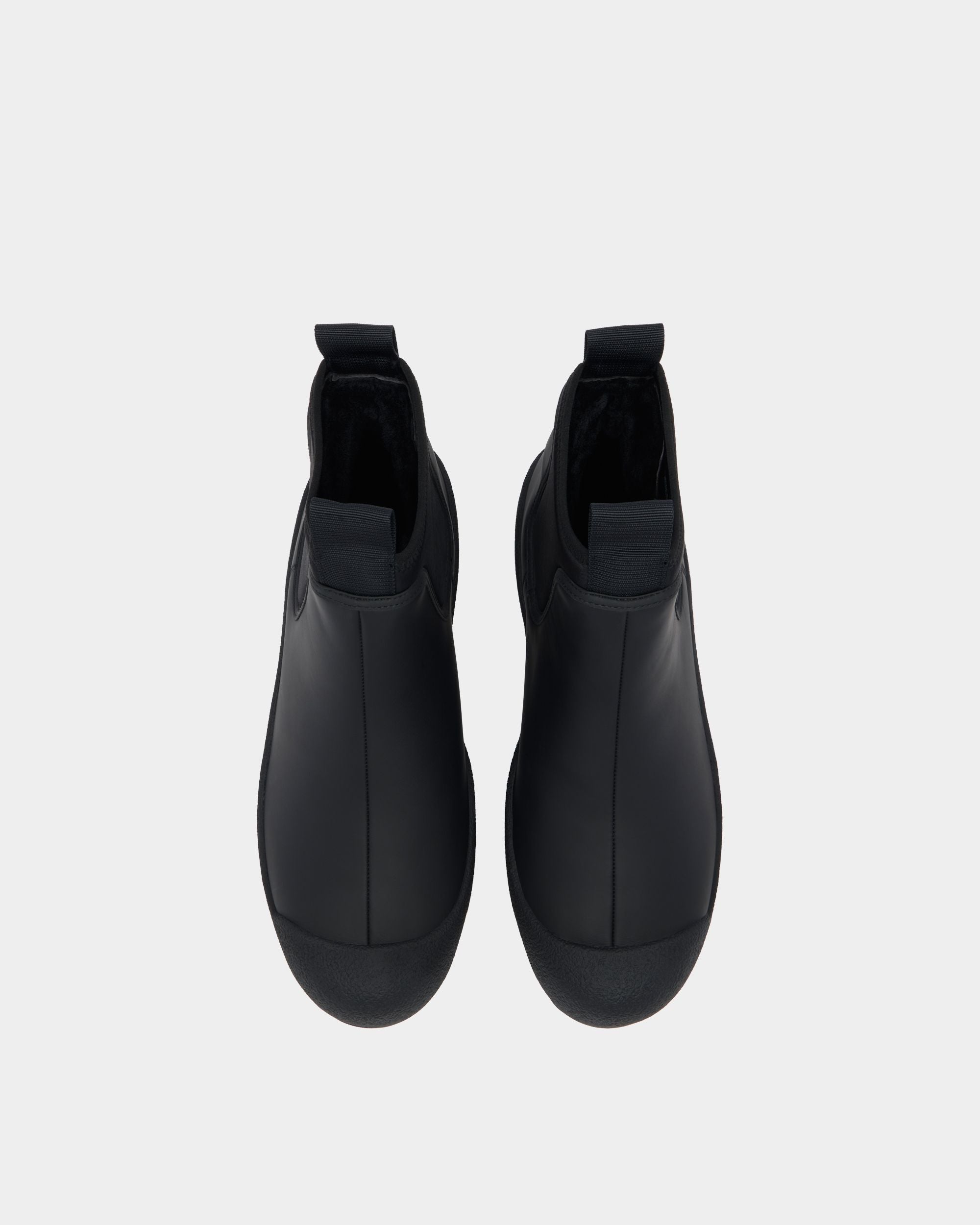 Bally Global - Bally Curling ブーティ ブラック レザー - ブラック